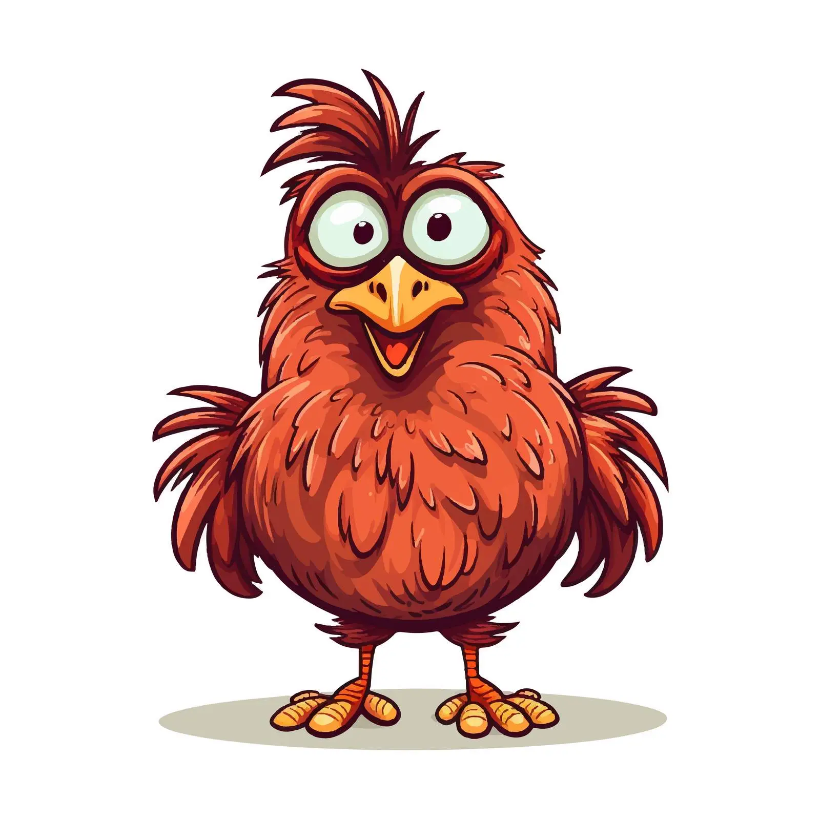 Angry Chicken Cartoon Vector Illustration — free download from Dotvec
