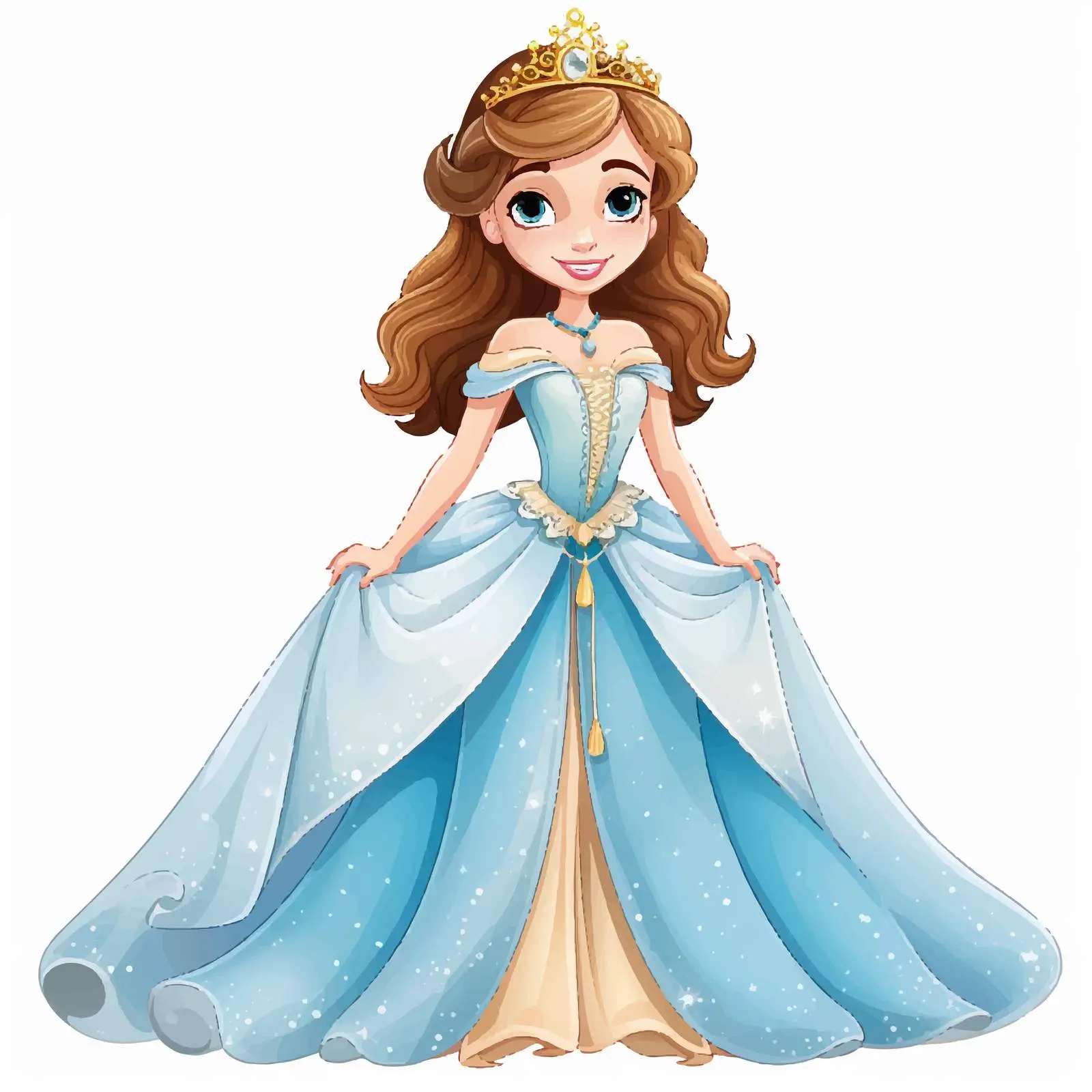 Girl Cartoon Character Vector Illustration — free download from Dotvec