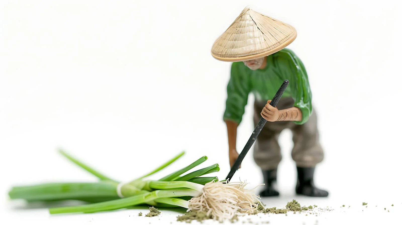 Gardener Digging with Shovel — free download from Dotvec