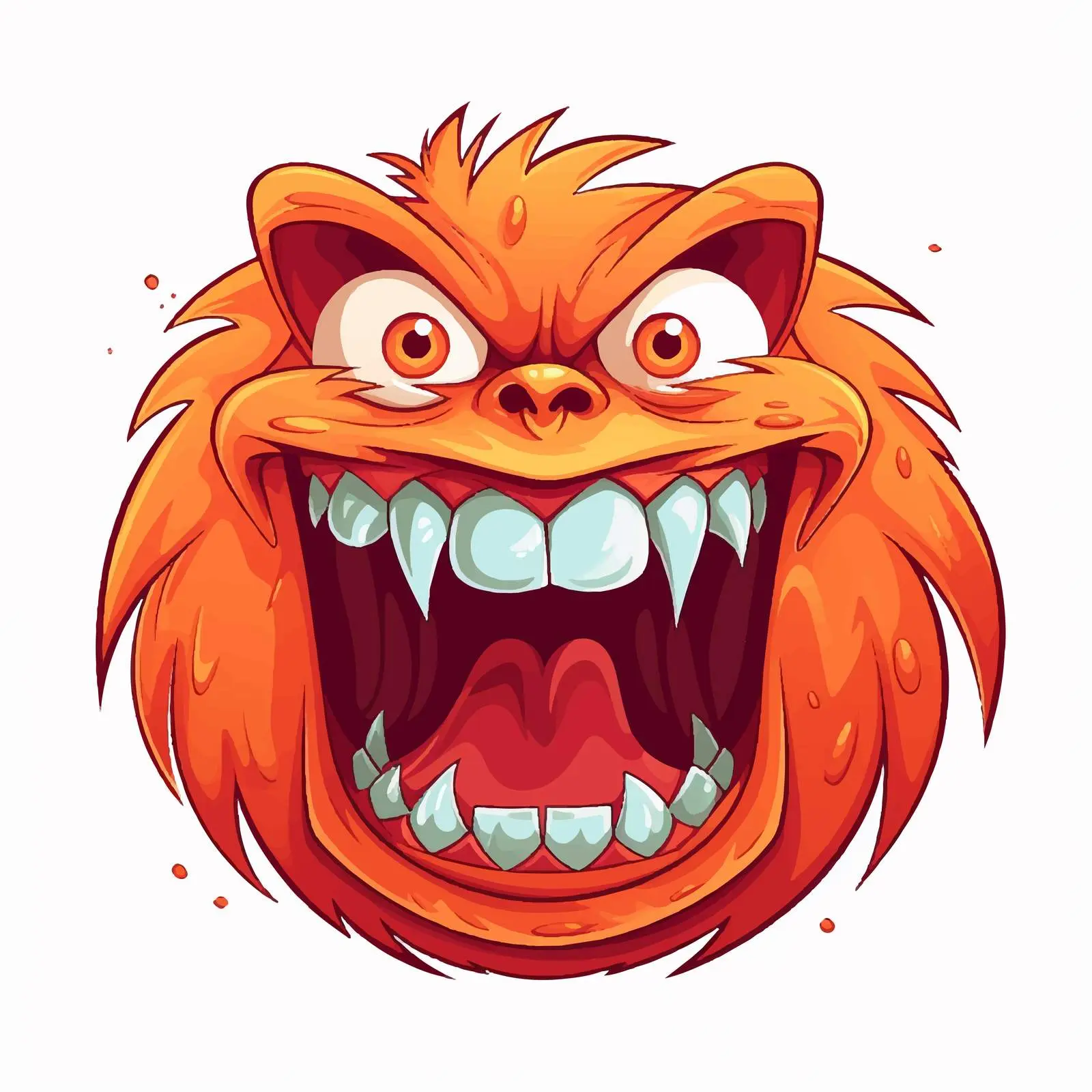 Vibrant Cartoon Character with Open Mouth — free download from Dotvec