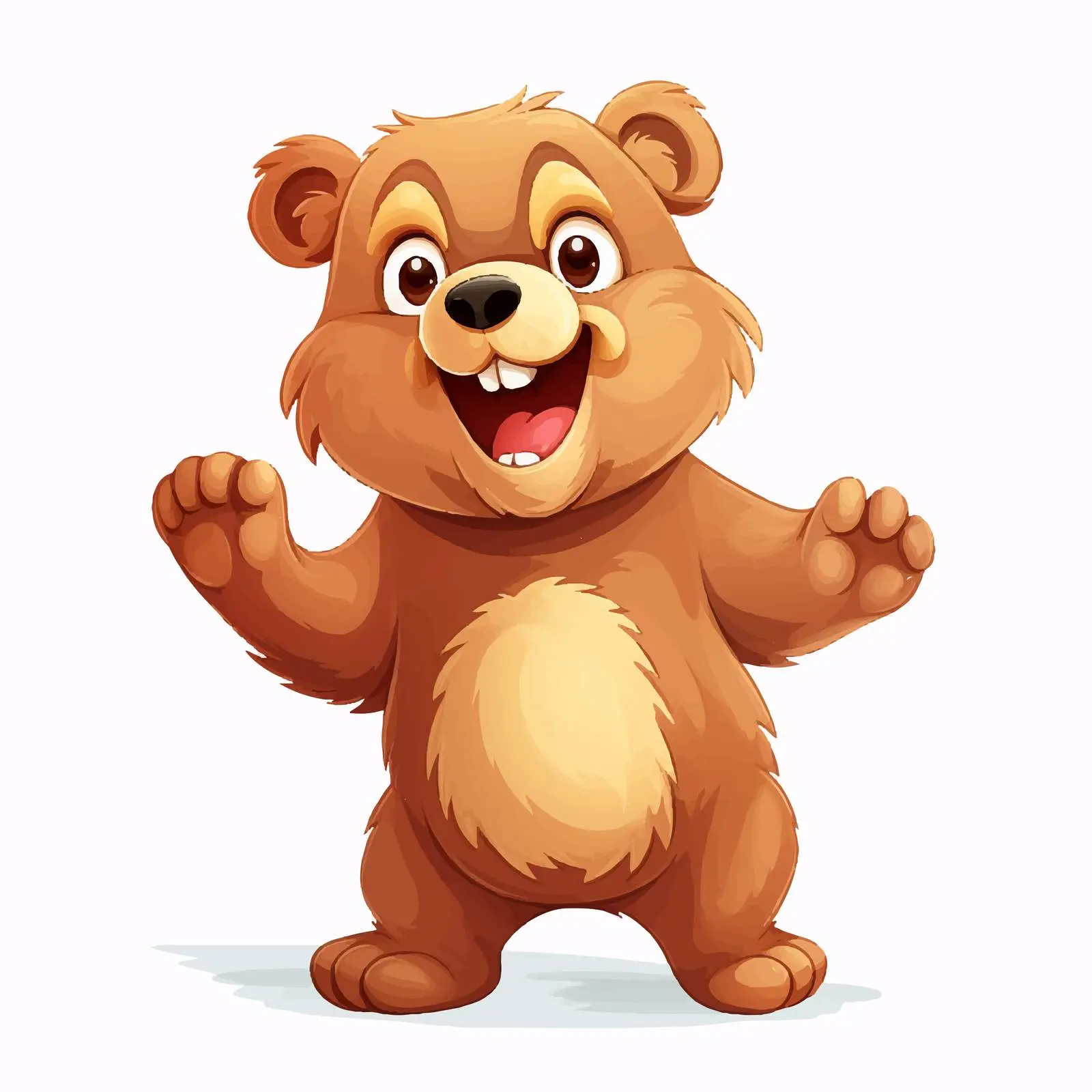 Vibrant Cartoon Bear Character Illustration — free download from Dotvec
