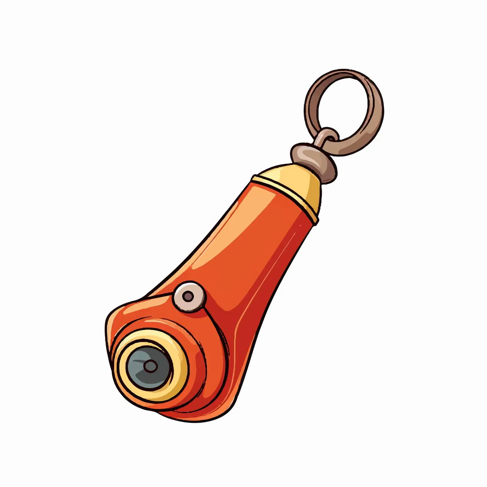 Colorful Cartoon Whistle Vector Illustration — free download from Dotvec