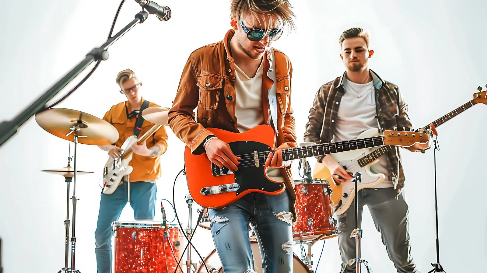 Live band performing on stage, isolated — free download from Dotvec