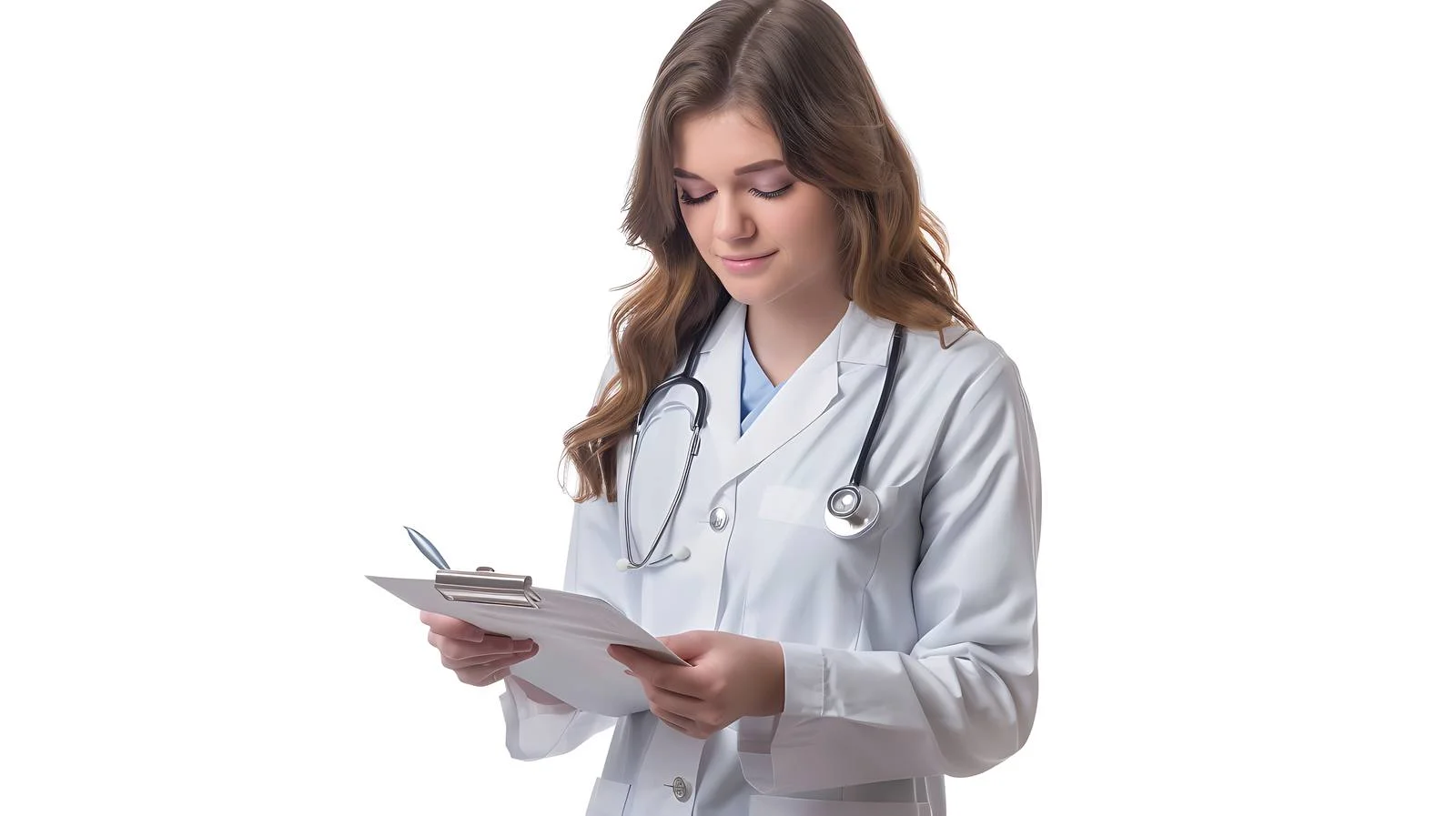 Professional Doctor Writing Medical Records — free download from Dotvec