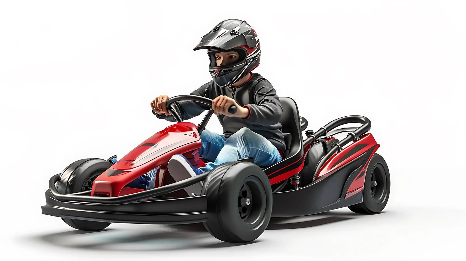 Young Man Go-Kart Circuit Racing — free download from Dotvec