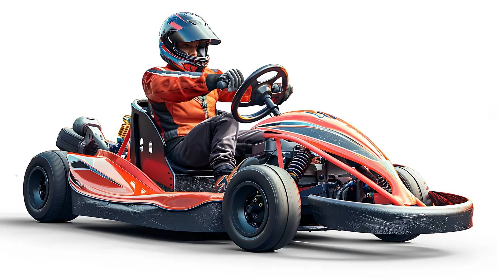 Young Man Go-Karting — free download from Dotvec