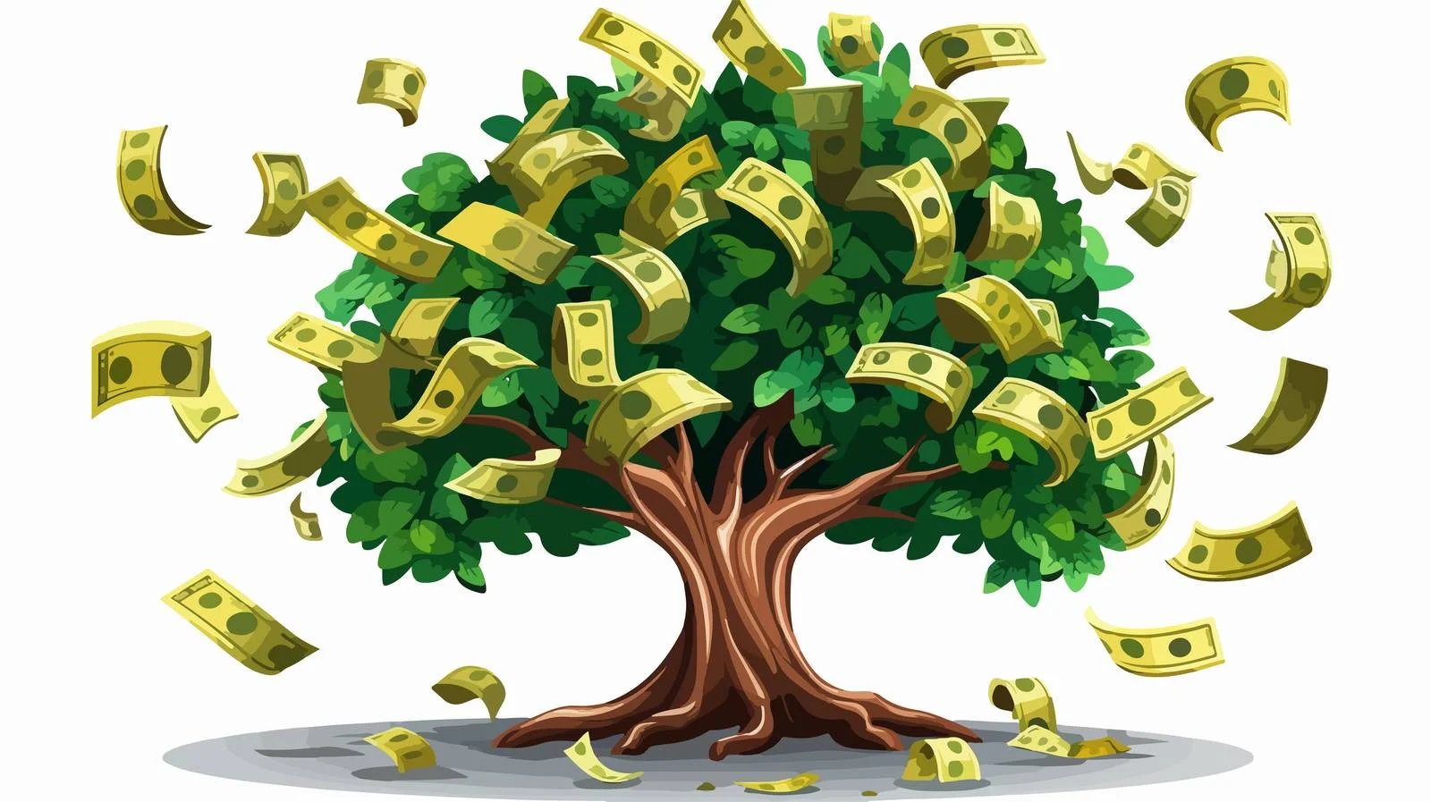 Money Tree Investment Growth Concept — free download from Dotvec