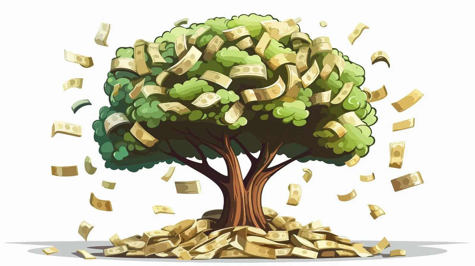 Money Tree Investment Growth Concept — free download from Dotvec