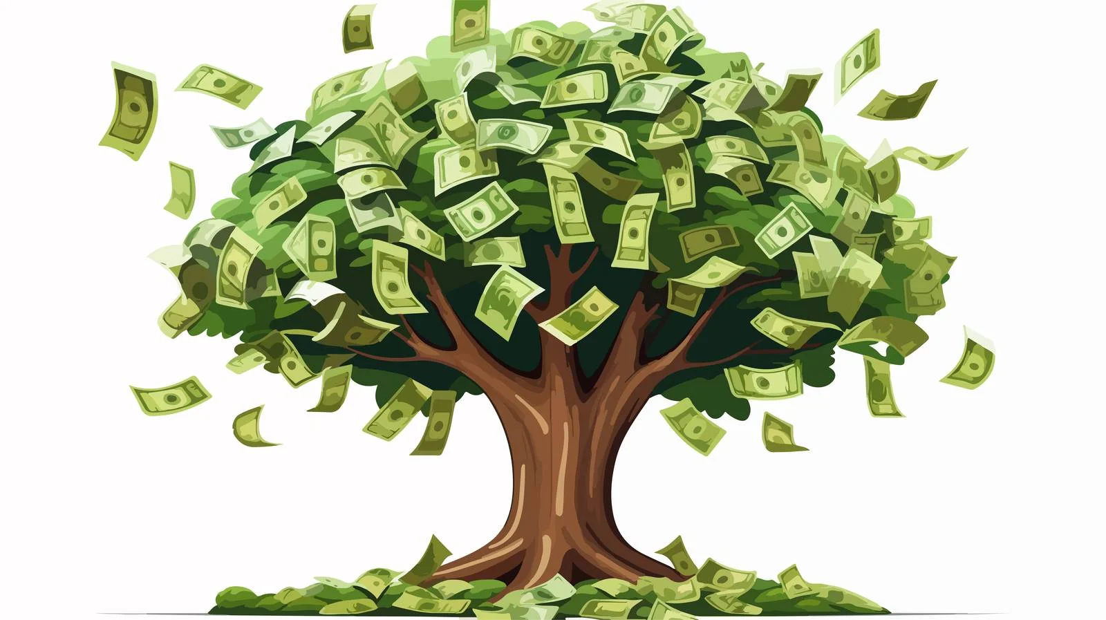 Financial Growth Tree Concept — free download from Dotvec