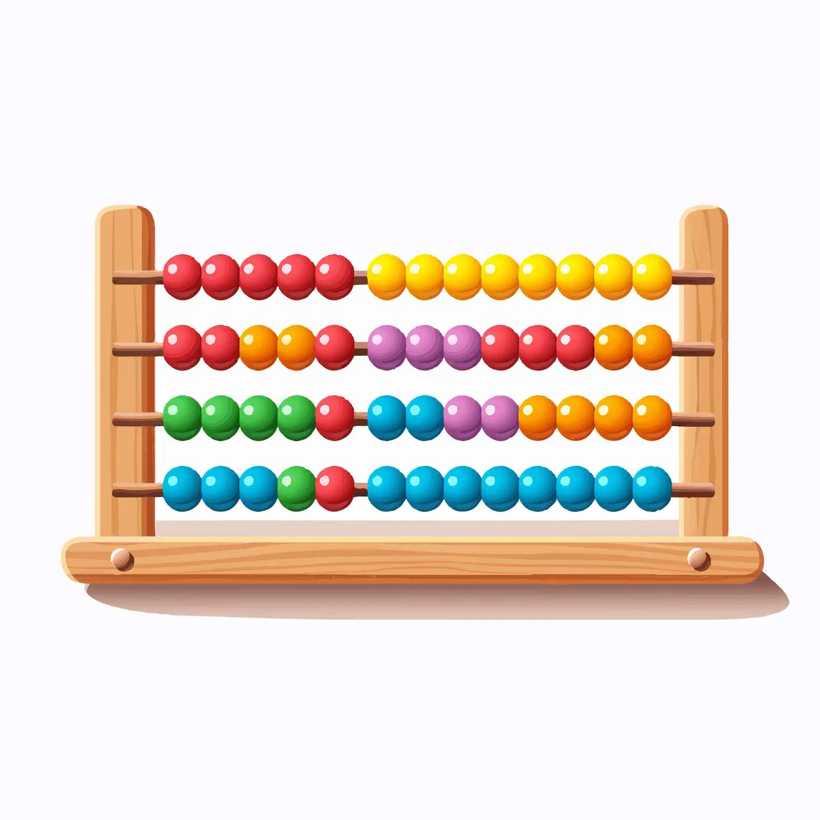 Cartoon Abacus Illustration on White Background — free download from Dotvec