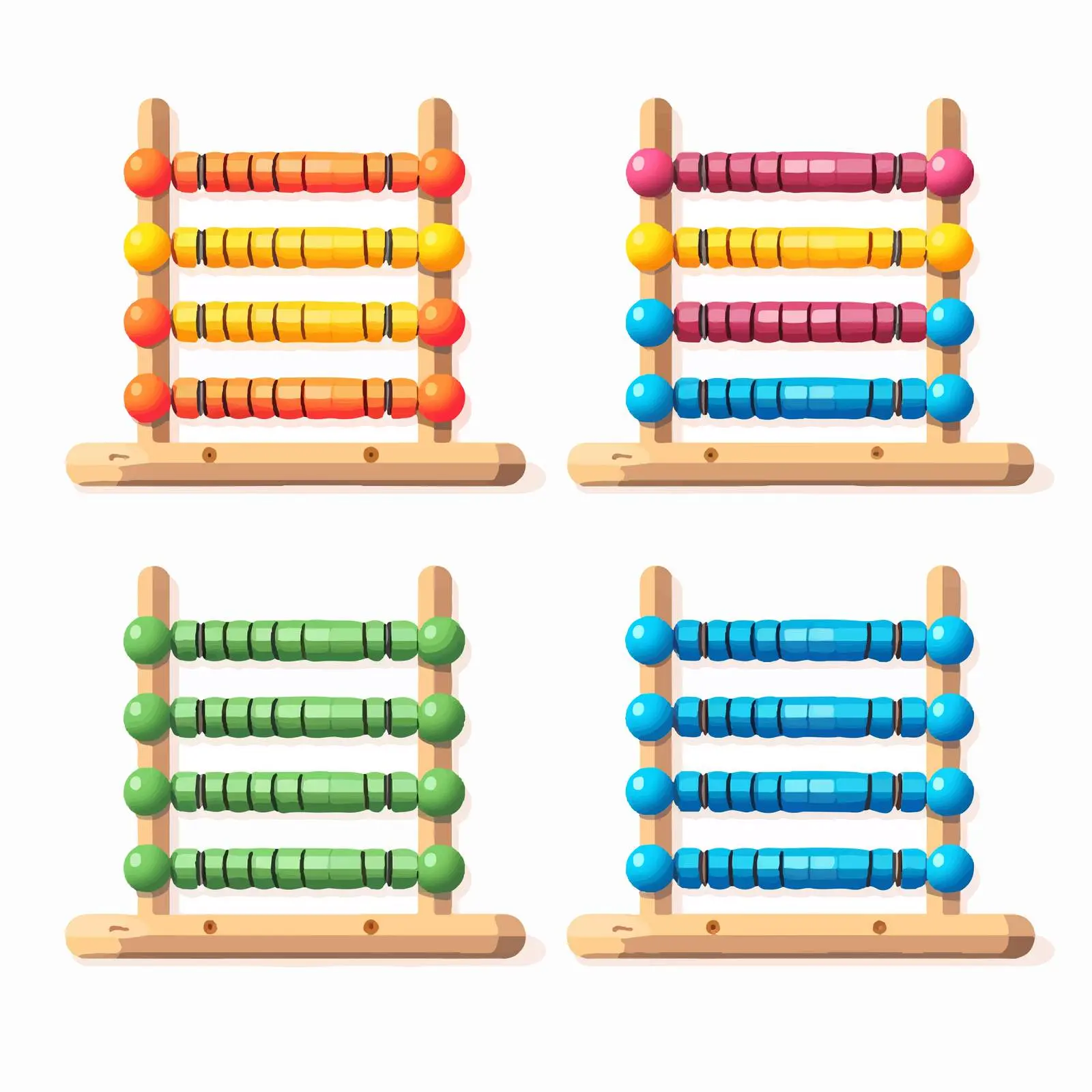 Top View Abacus Illustration on White Background — free download from Dotvec