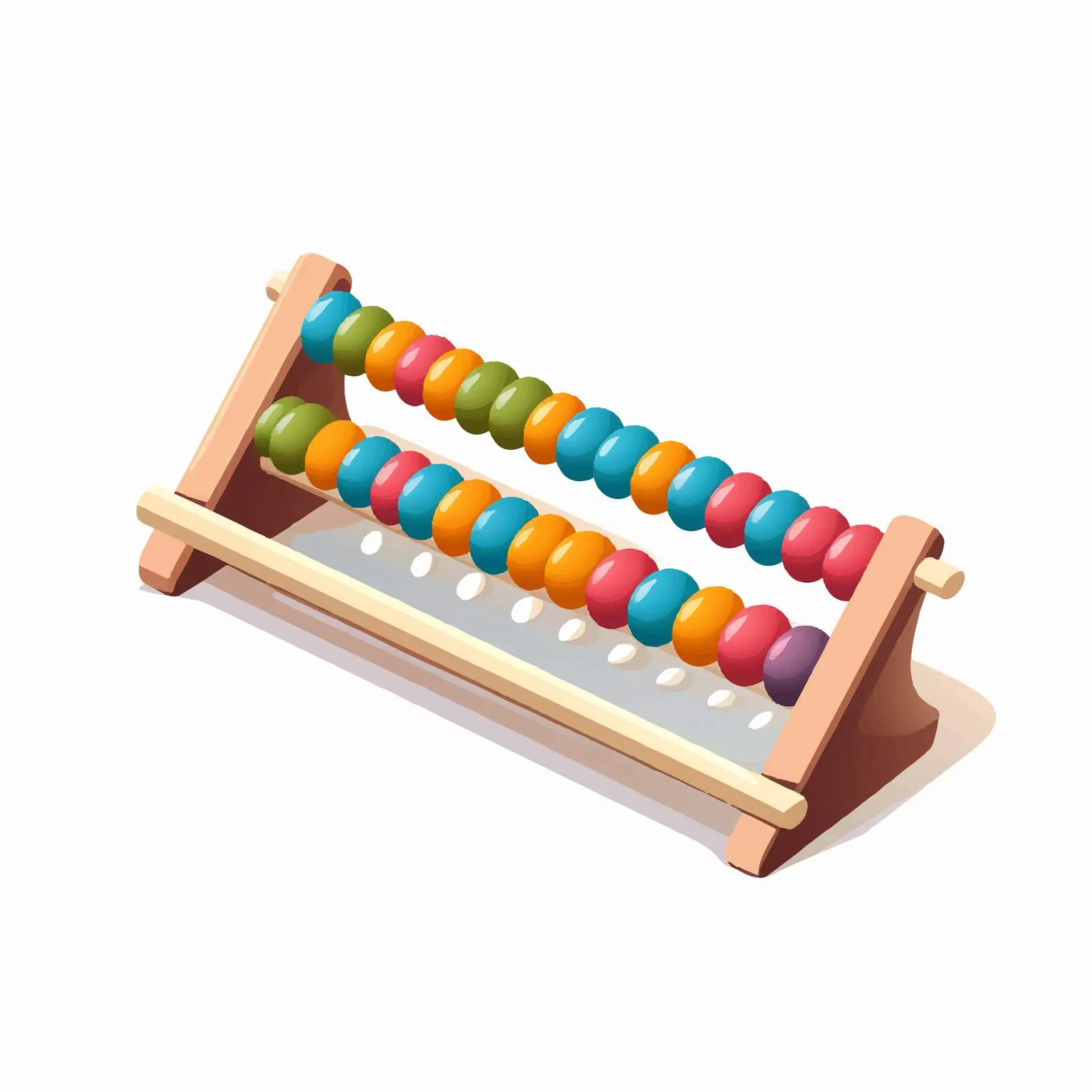 Top View Line Abacus Illustration on White Background — free download from Dotvec