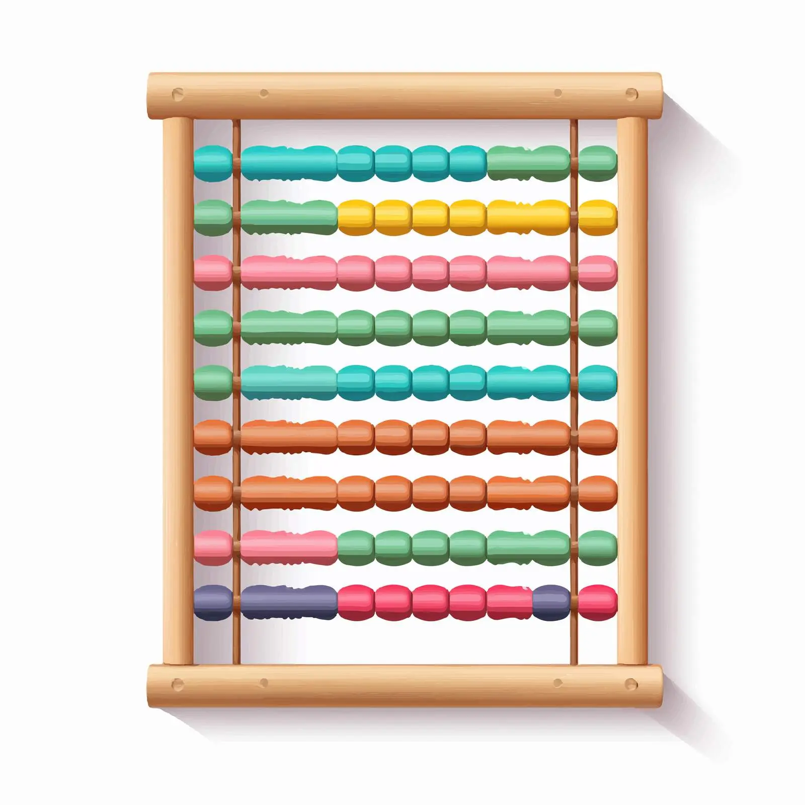 Abacus Line Vector Illustration on White Background — free download from Dotvec
