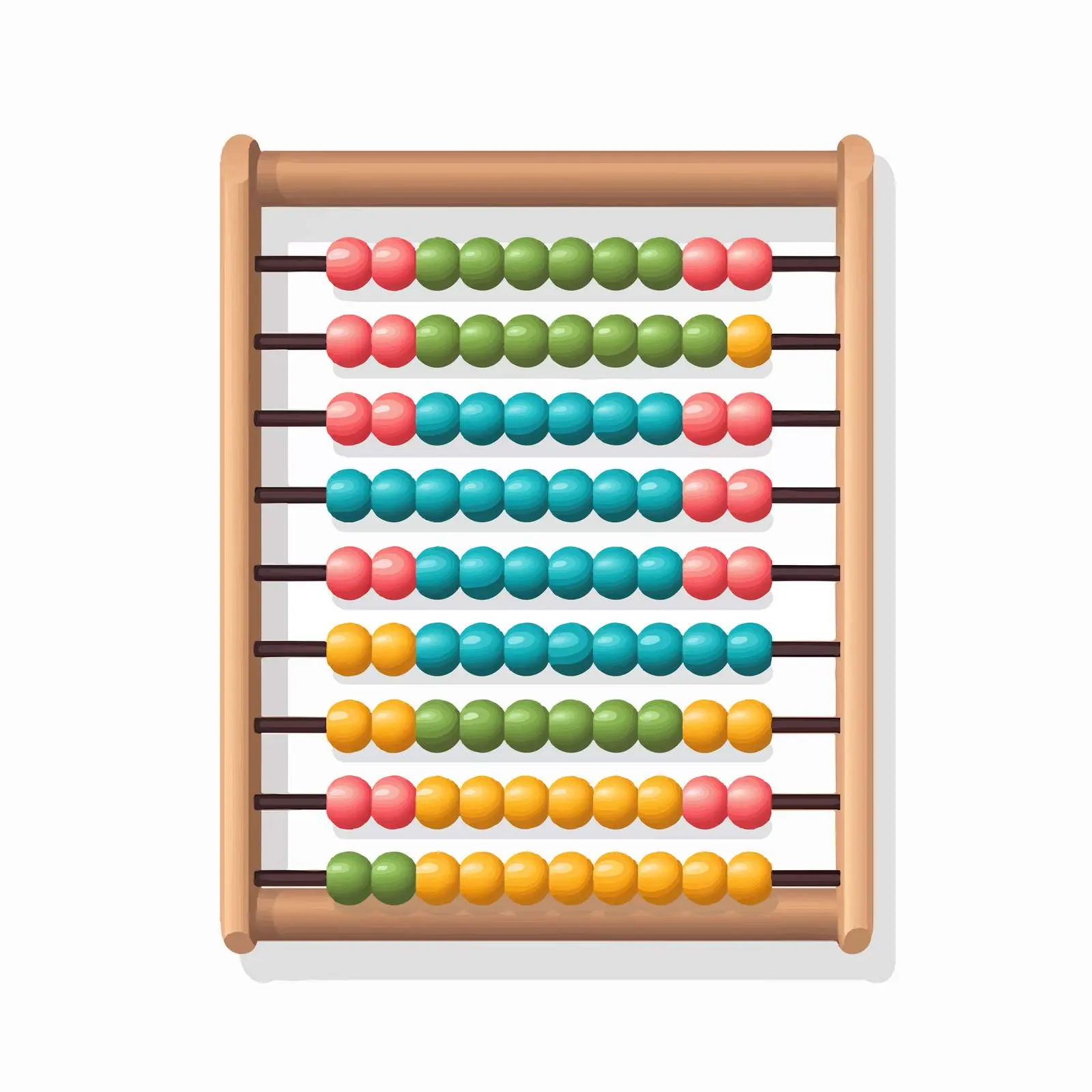 Isolated Abacus Vector Illustration on White Background — free download from Dotvec