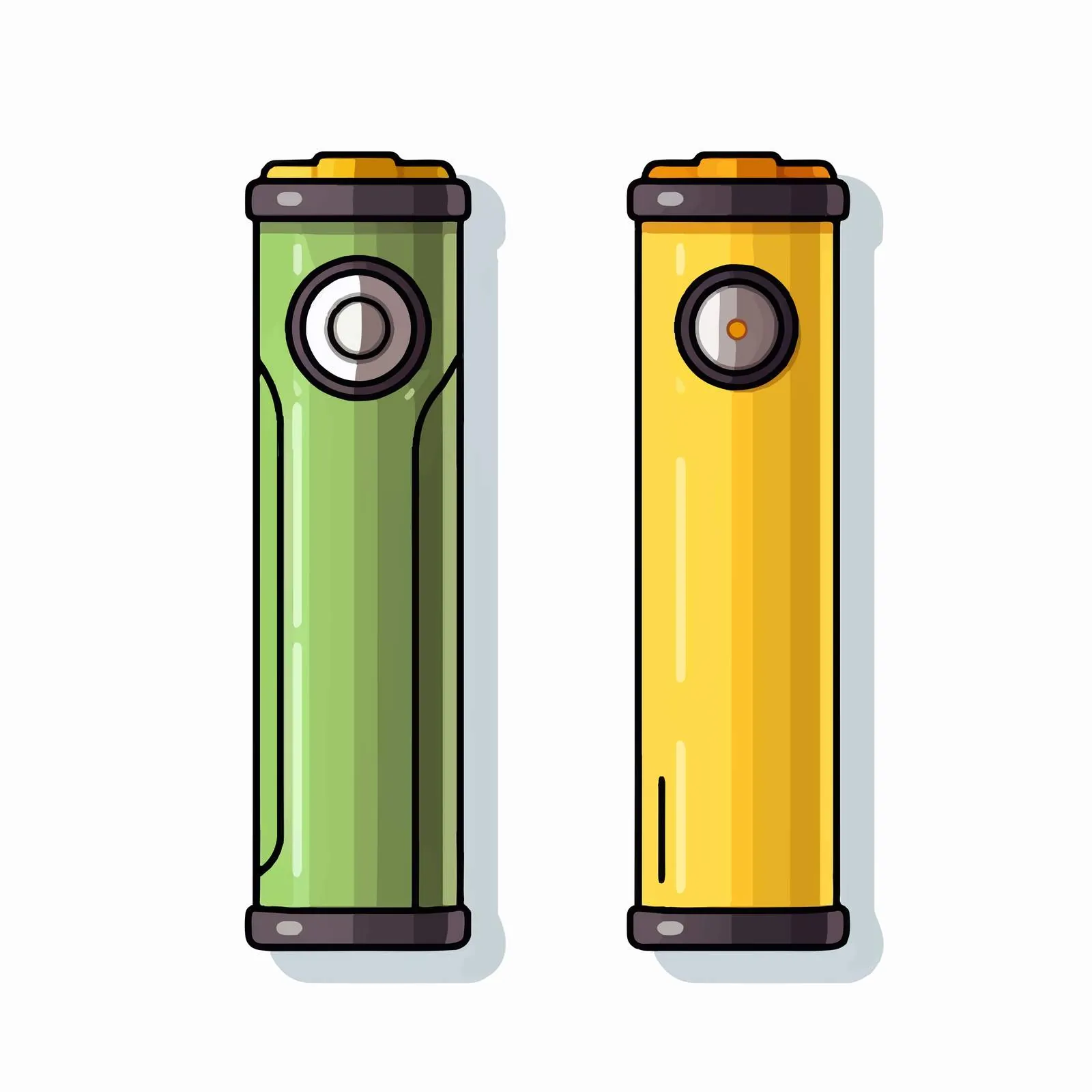 Abstract Alkaline AA Battery Icon Vector – free battery image from Dotvec