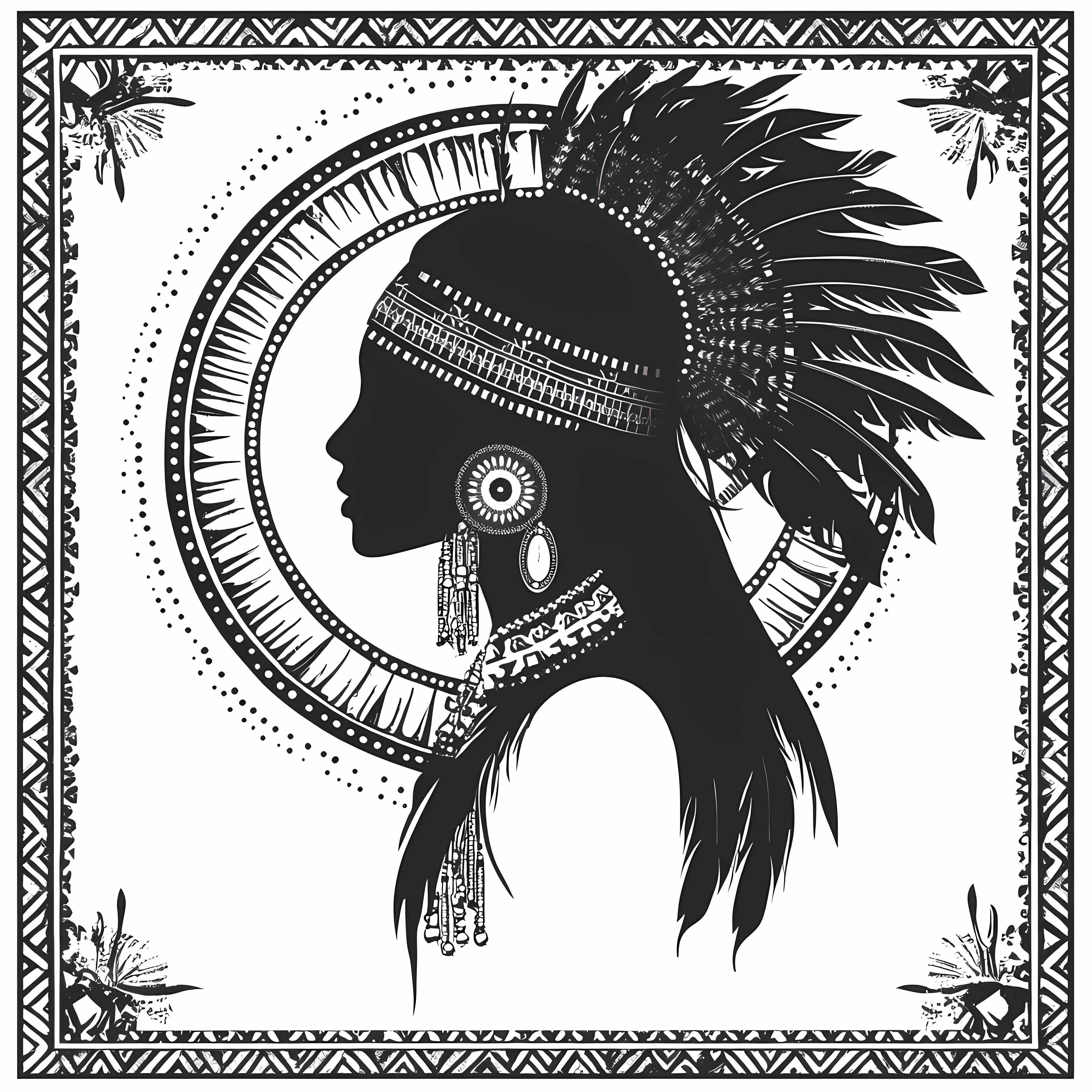 Beautiful Aztec-Inspired Abstract Art Background — free download from Dotvec