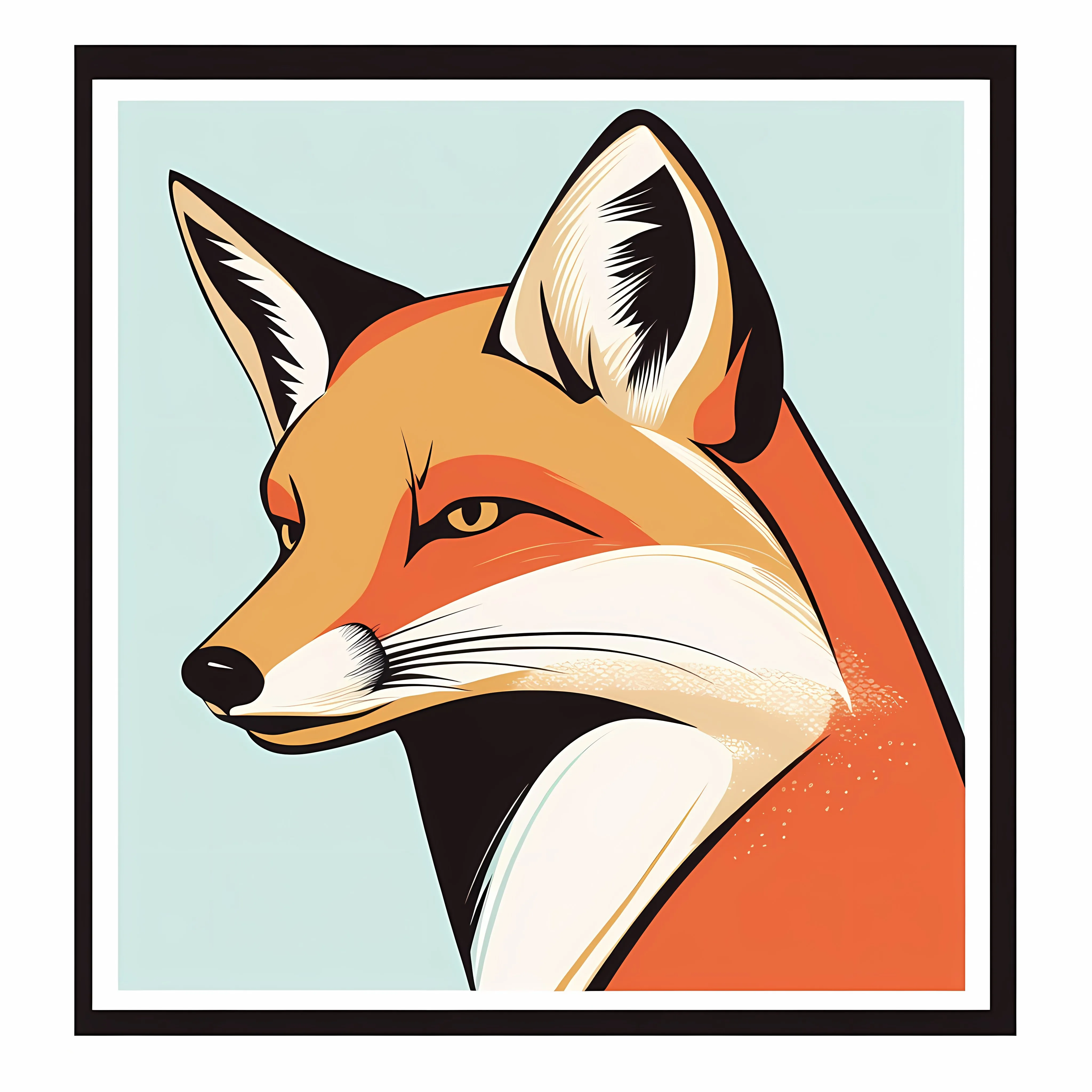 Flat Vector Fox Icon Illustration — free download from Dotvec