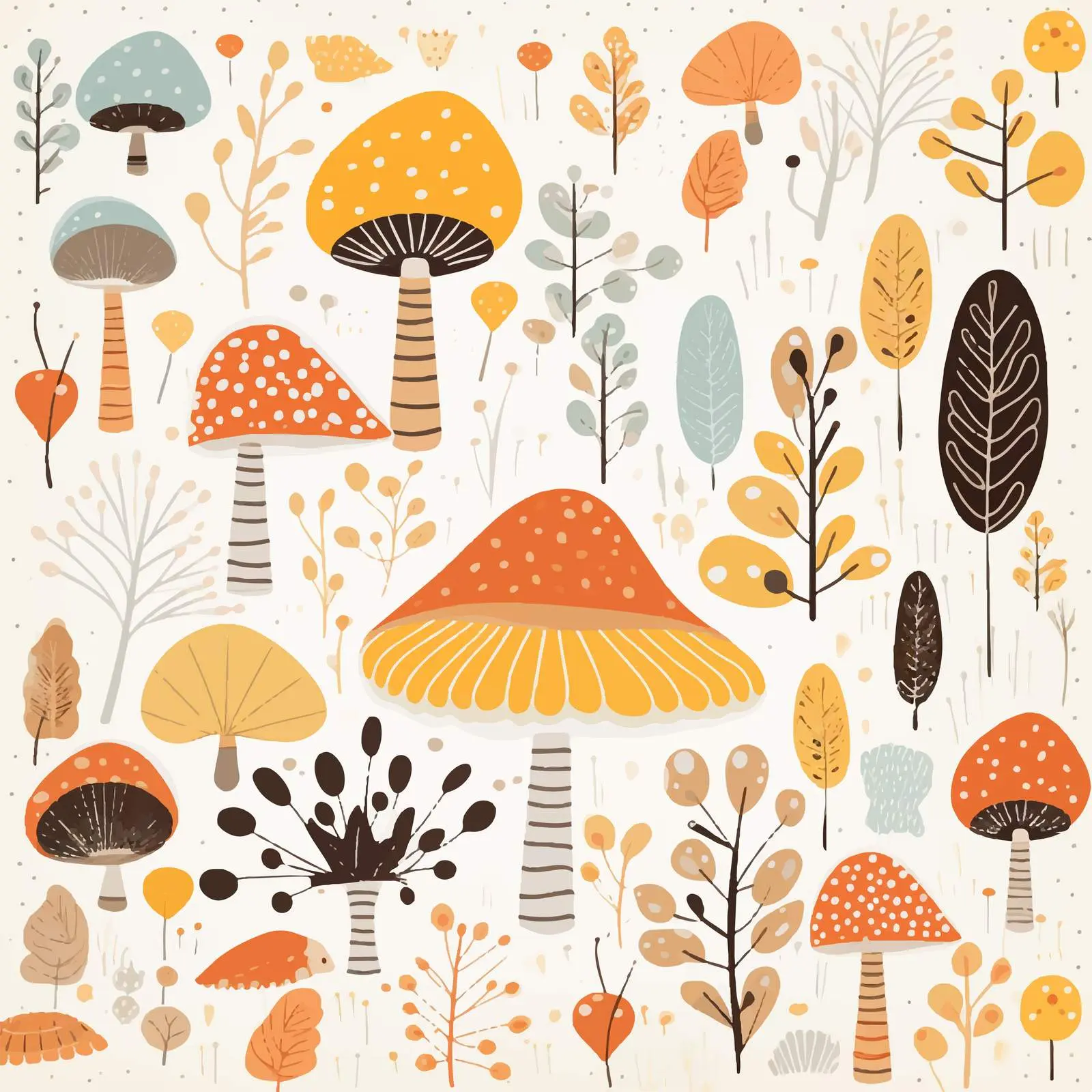 Abstract Autumn Scrapbook Paper Vector Design — free download from Dotvec
