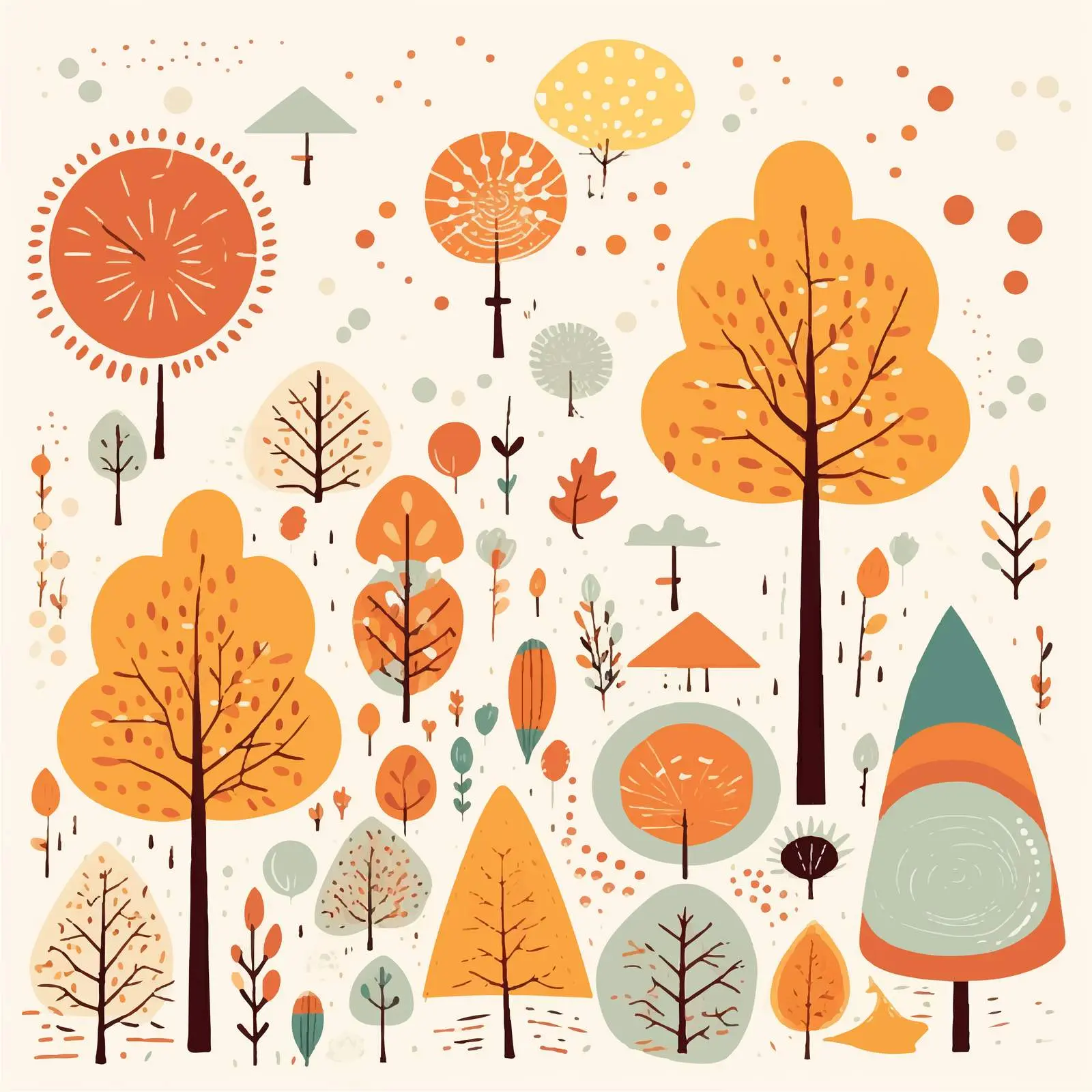 Abstract Autumn Background Scrapbook Paper Vector — free download from Dotvec