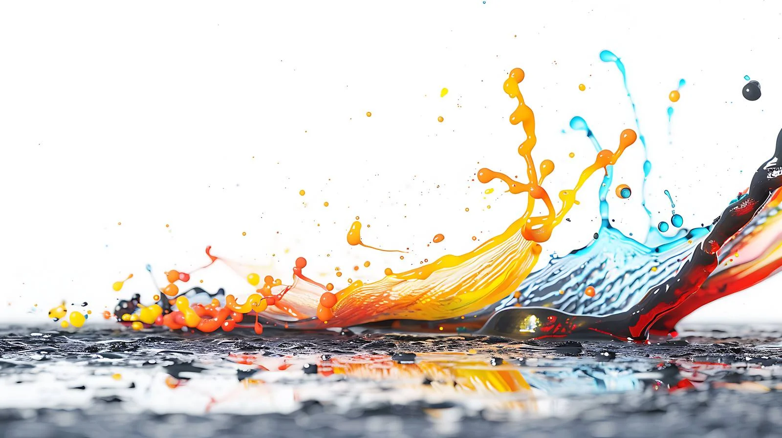 Vibrant Gas and Oil Stain Abstract — free download from Dotvec