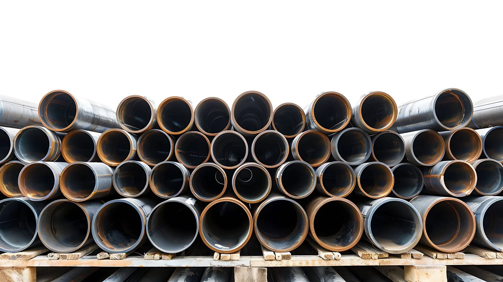 Steel Pipes Background on Pallet — free download from Dotvec