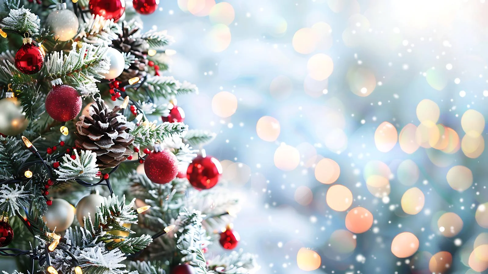 Festive Christmas Tree Abstract Background Illumination — free download from Dotvec