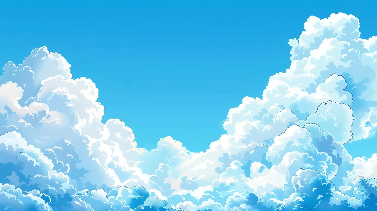 Serene Blue Sky with Abstract Clouds — free download from Dotvec