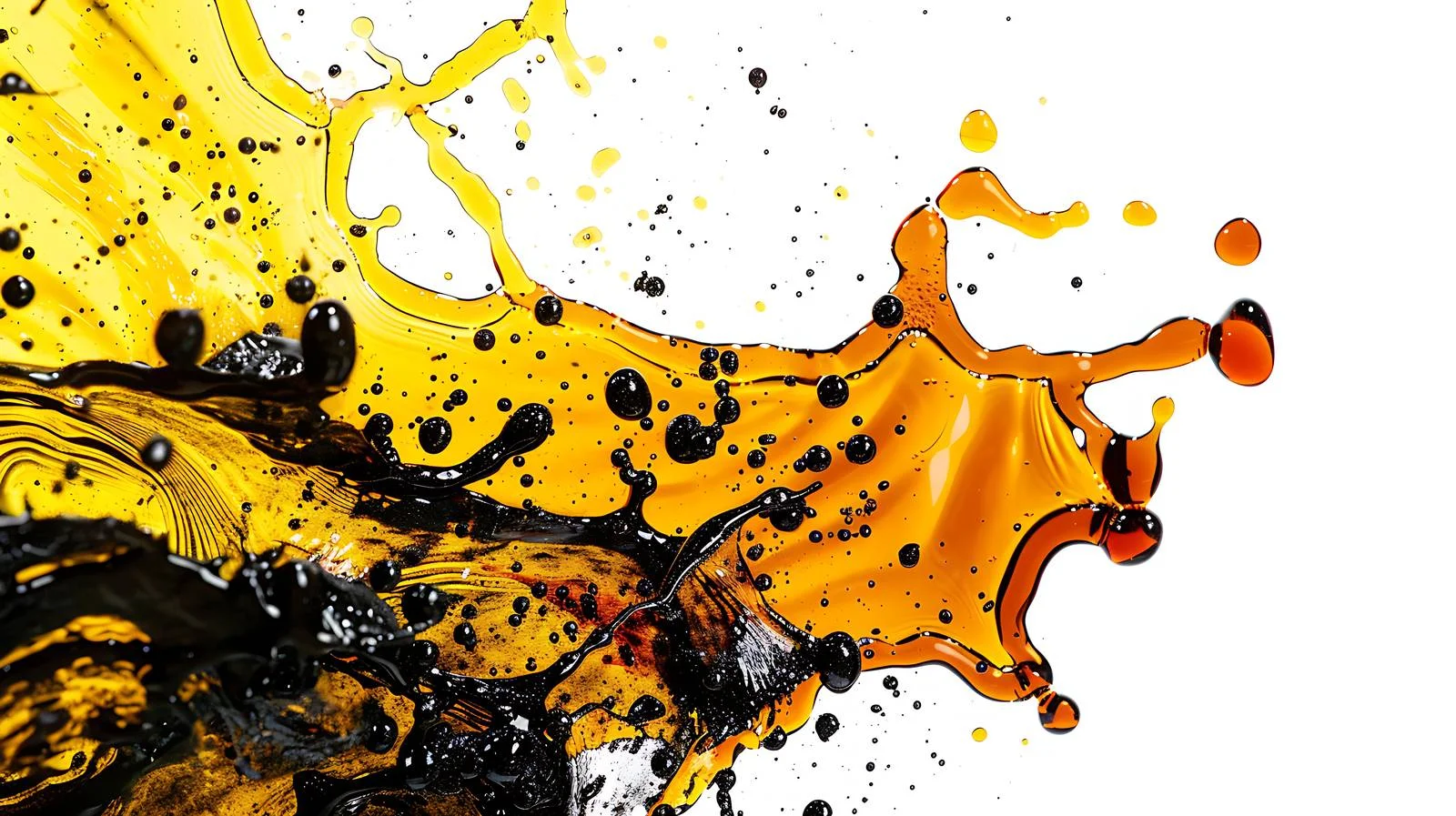 Vibrant Gasoline Spots on Asphalt Road — free download from Dotvec