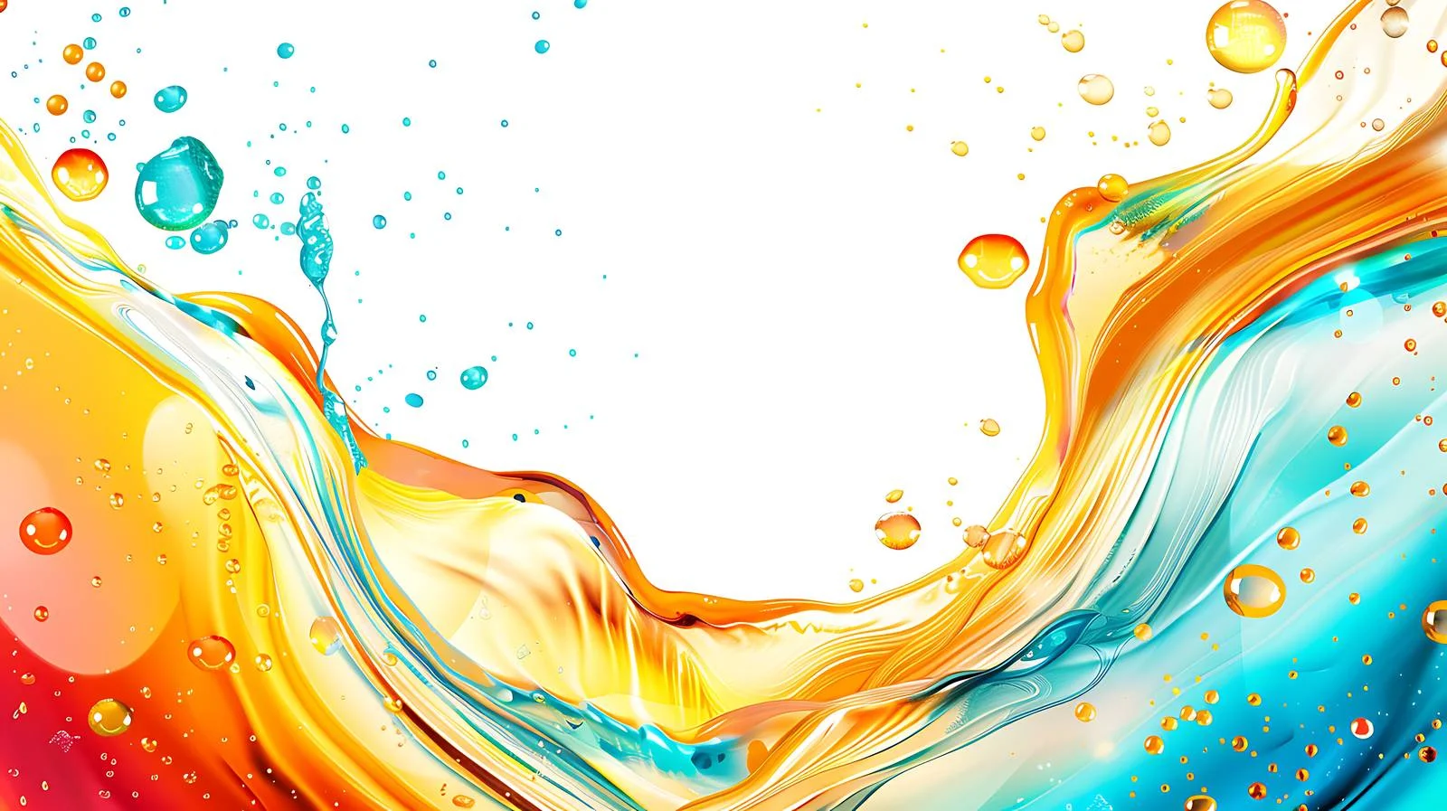 Colorful Oil Drops Water Abstract Backdrop — free download from Dotvec
