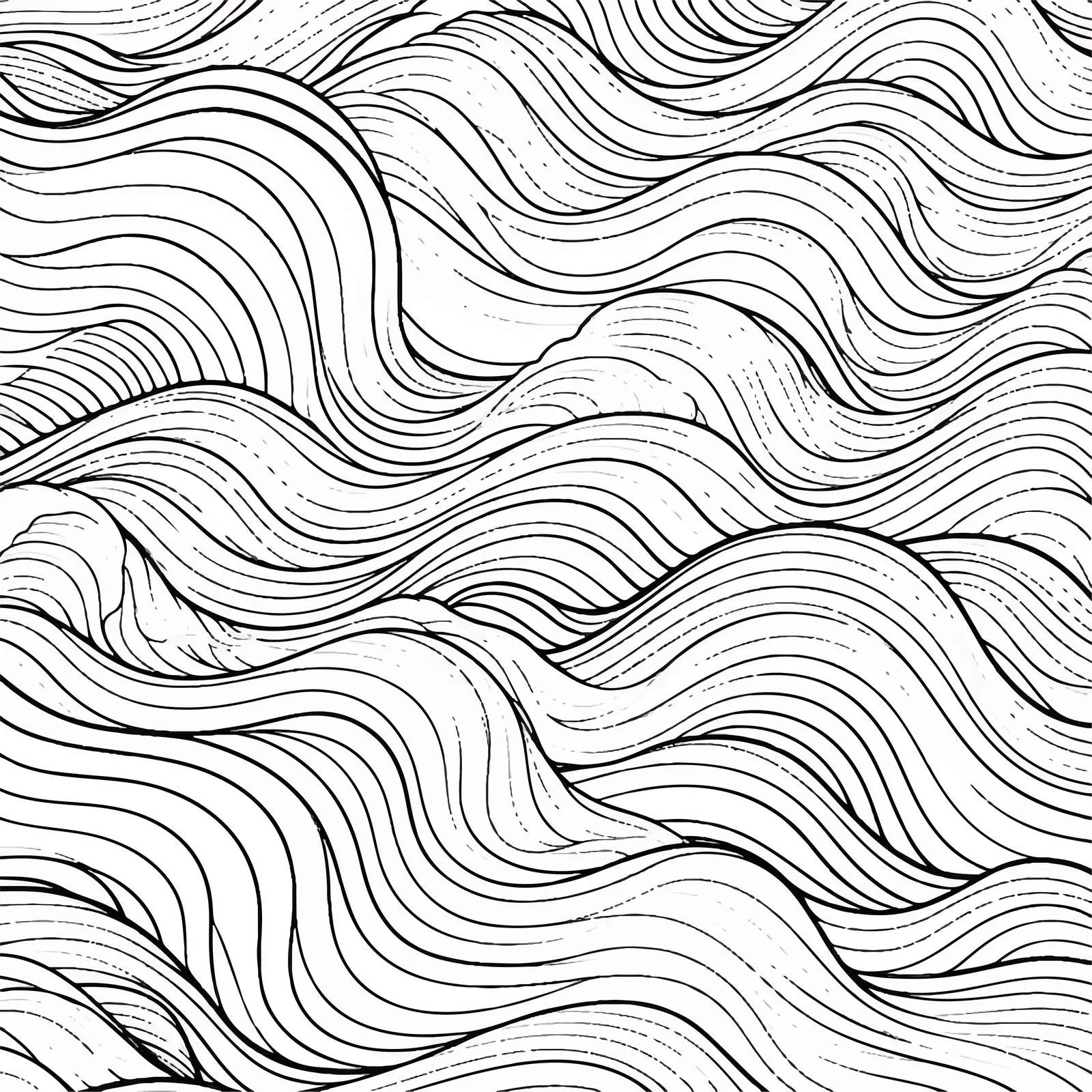 Hand-Drawn Wave Pattern Vector Illustration — free download from Dotvec