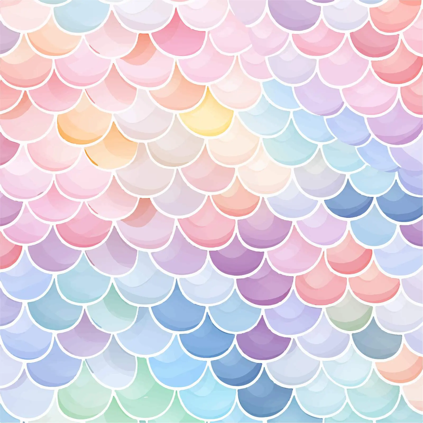 Abstract Fish Scale Pattern in Pastel Colors — free download from Dotvec