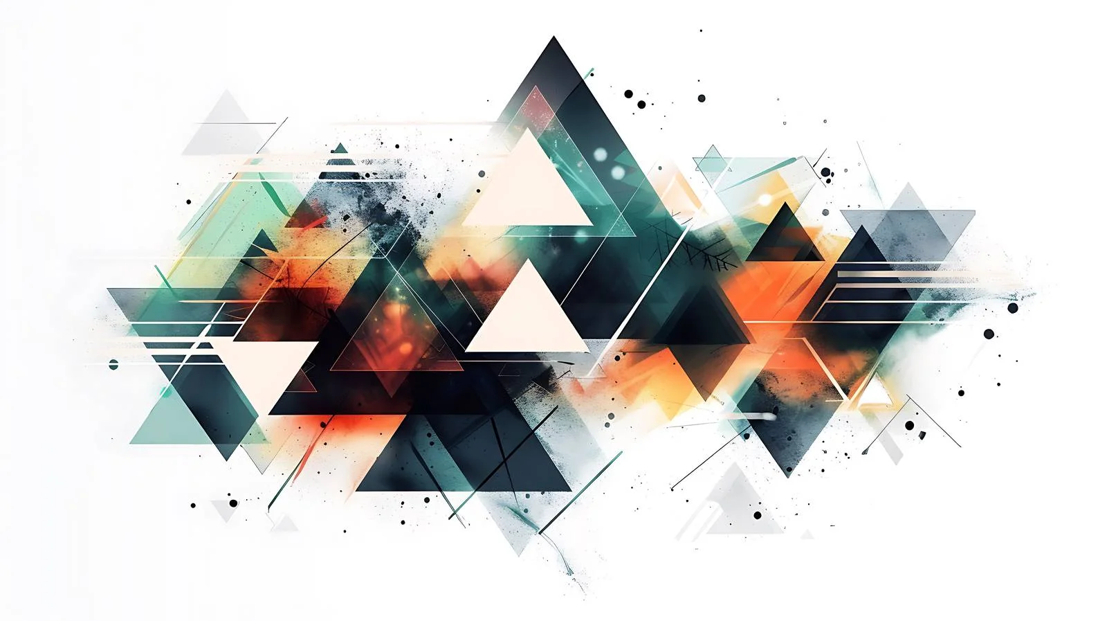 Modern Geometric Abstract Background with Buildings — free download from Dotvec