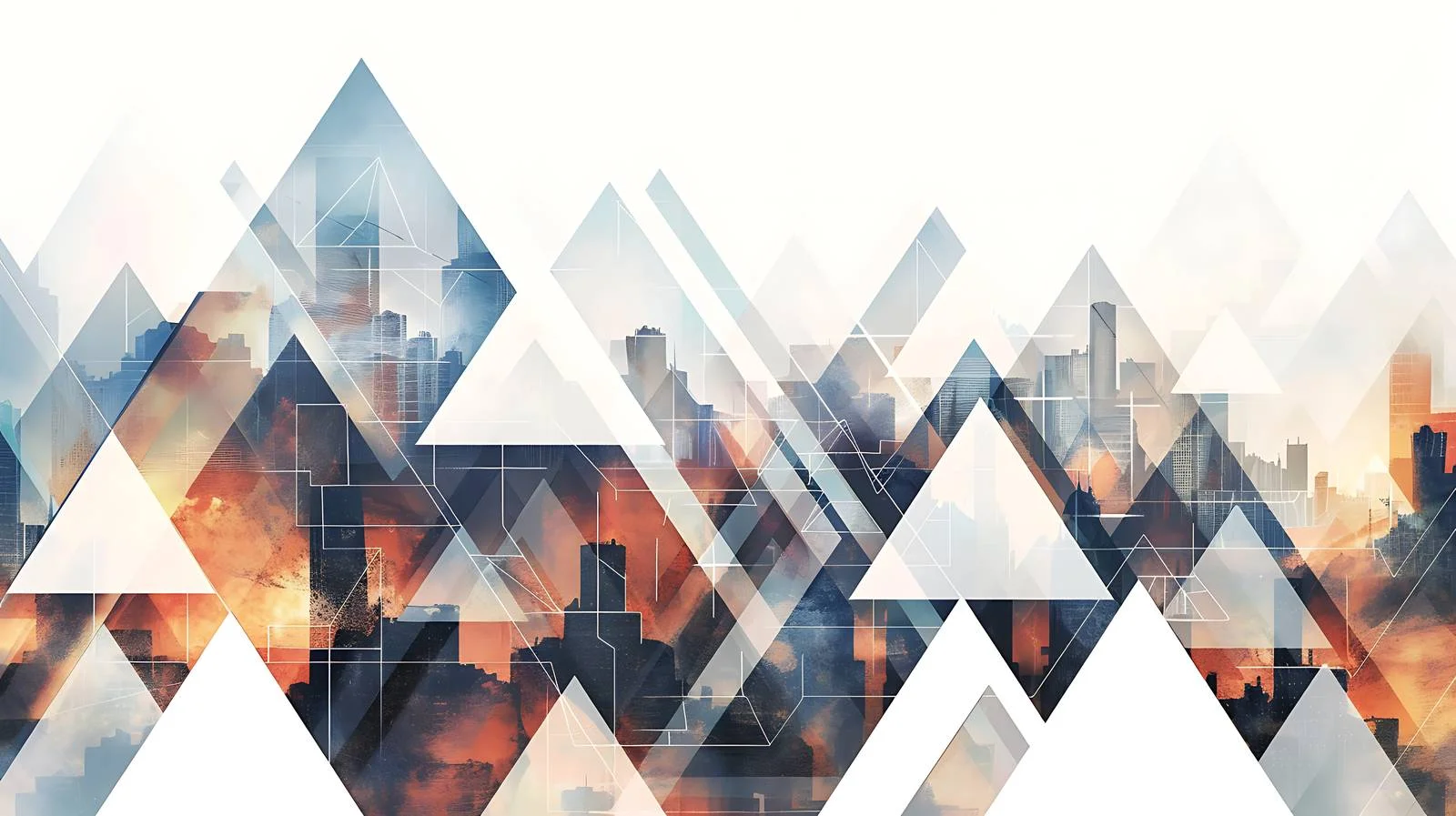 Geometric Building Triangles Background — free download from Dotvec