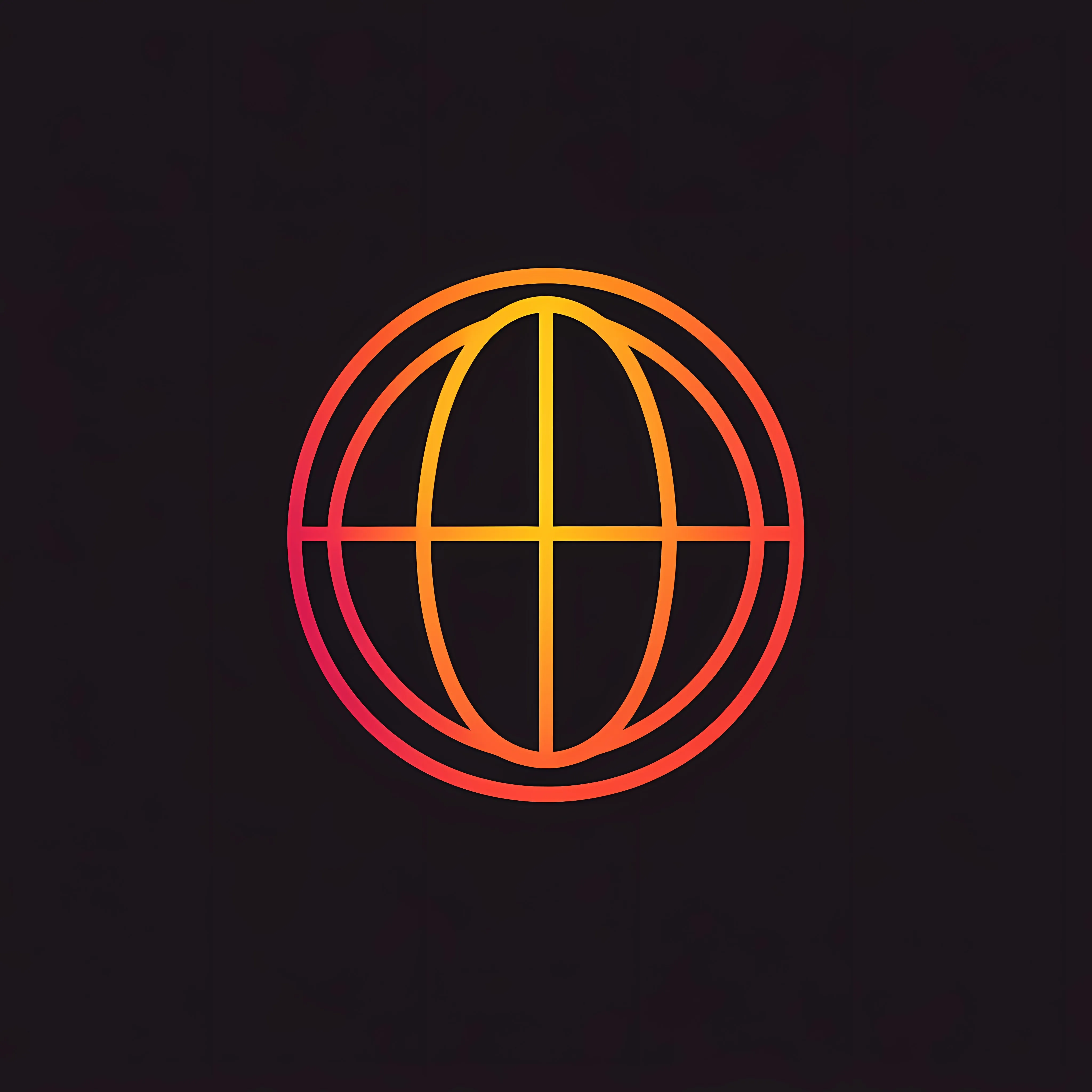 Abstract Globe Network Icon Flat Vector Illustration — free download from Dotvec