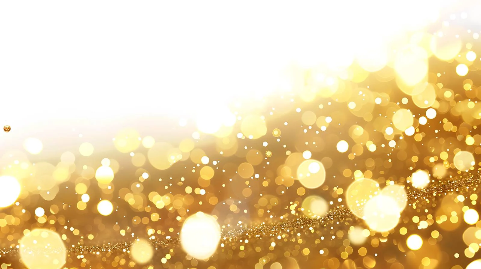 Elegant Golden Bokeh Isolated White Background — free download from Dotvec