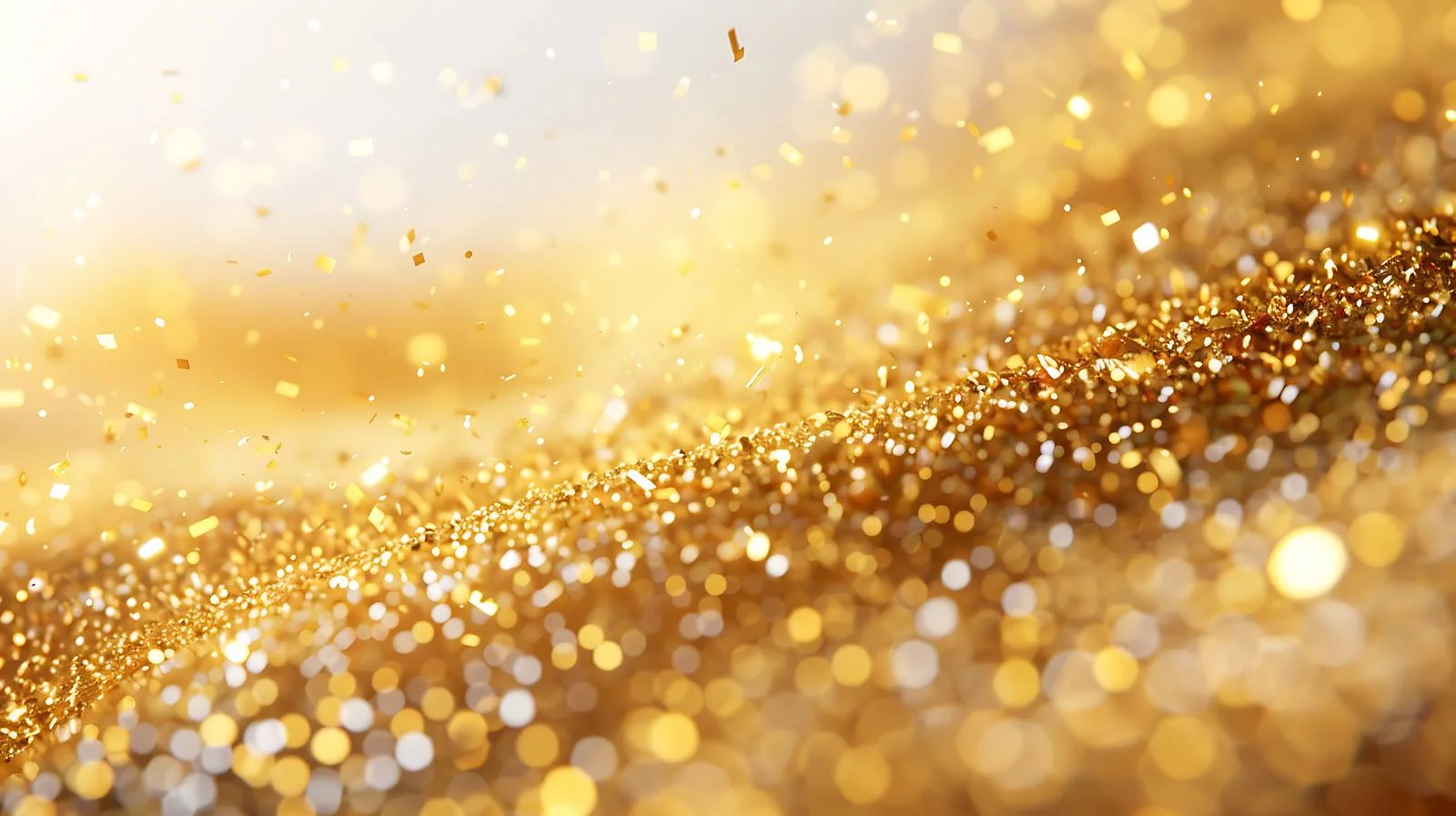 Elegant Gold Bokeh on White Background — free download from Dotvec