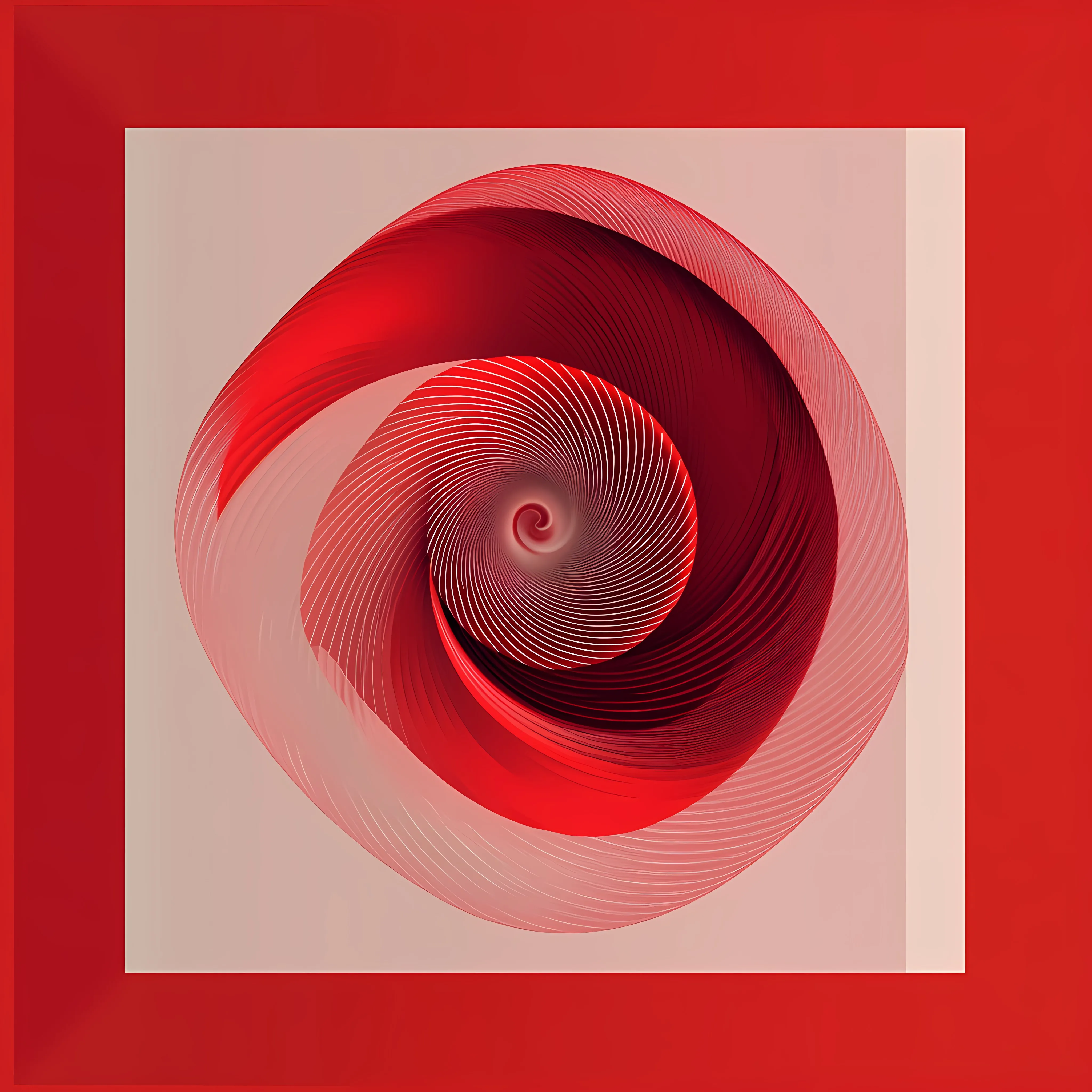 Abstract Red Spiral Decorative Vector Illustration — free download from Dotvec