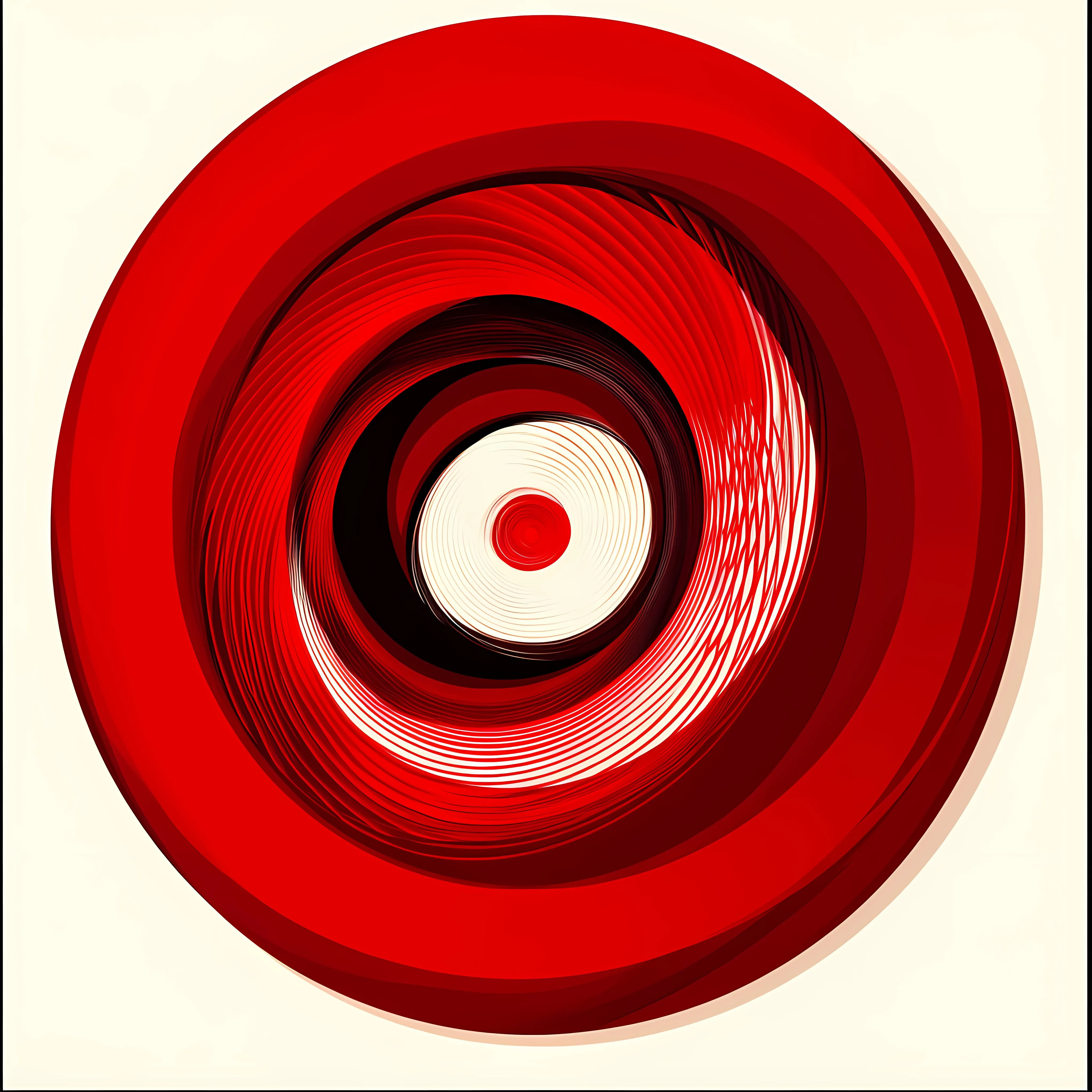 Abstract Red Spiral Decorative Element Vector Design — free download from Dotvec