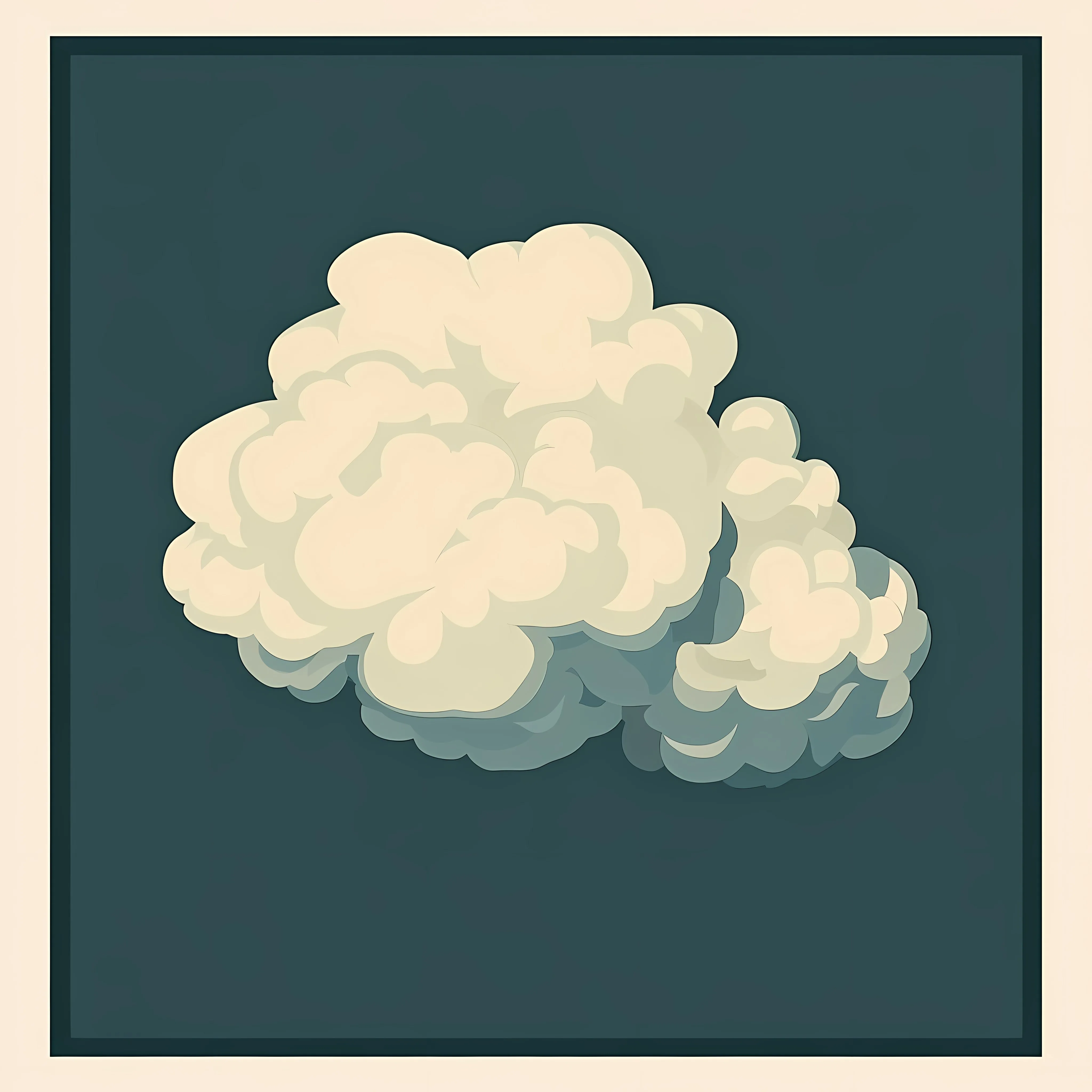 Cartoon Abstract Smoke or Steam Cloud Icon — free download from Dotvec