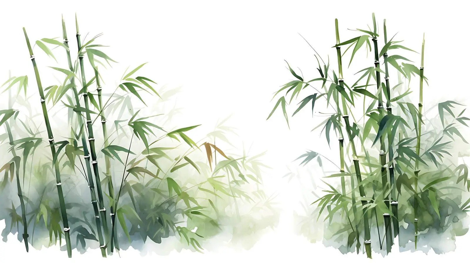 Wild Bamboo Watercolor Background — free download from Dotvec