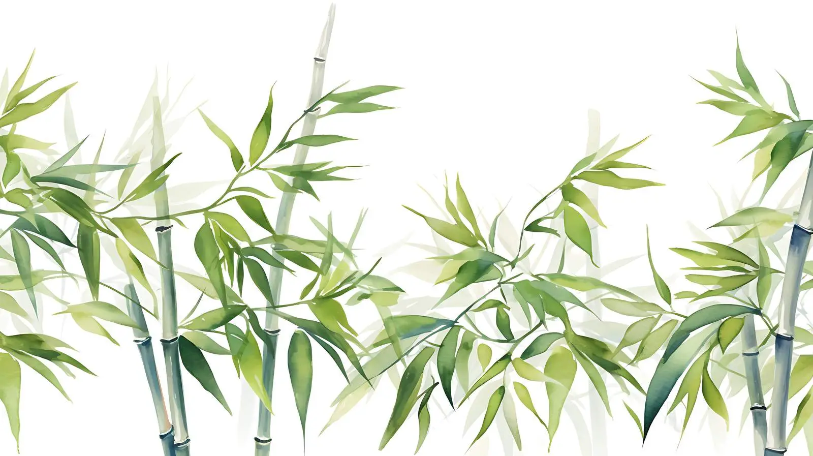 Wild Bamboo Watercolor Background — free download from Dotvec