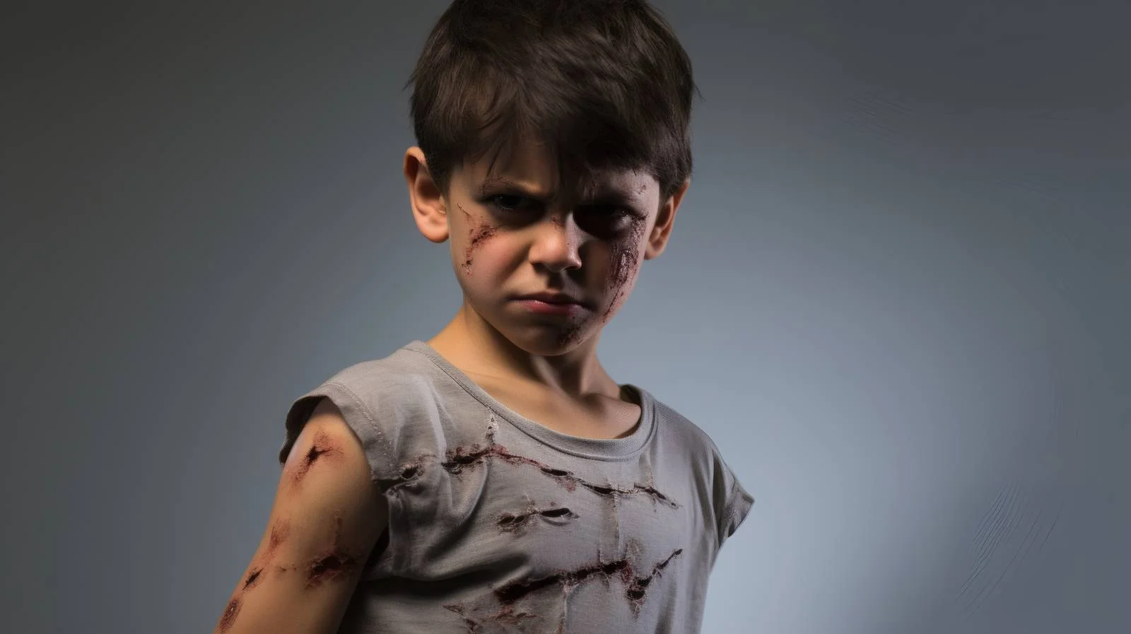 Distressed Aggressive Youngster on White Background — free download from Dotvec