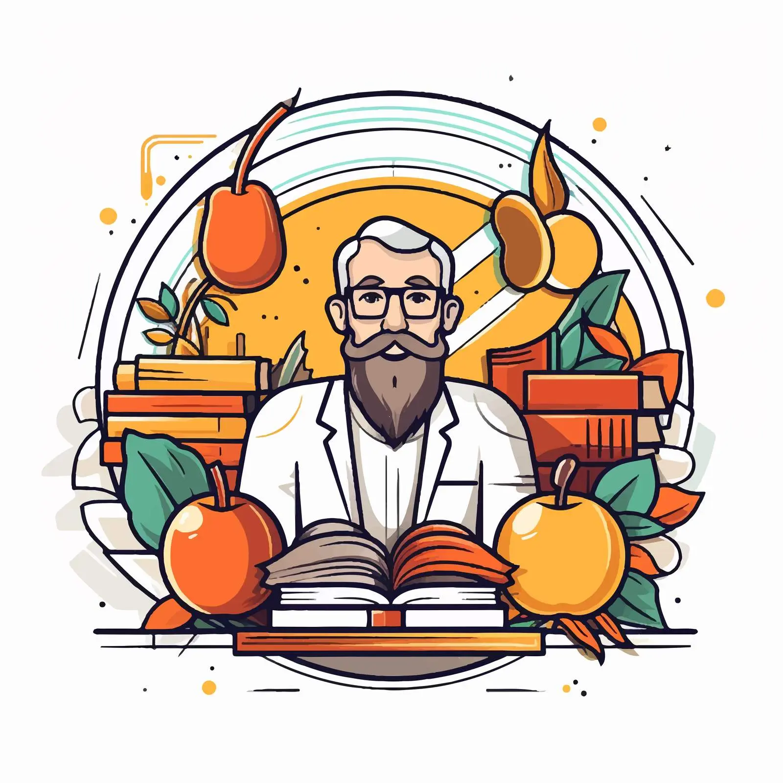 Academic Graphic Design Seasonal Illustration – free educational vector image from Dotvec