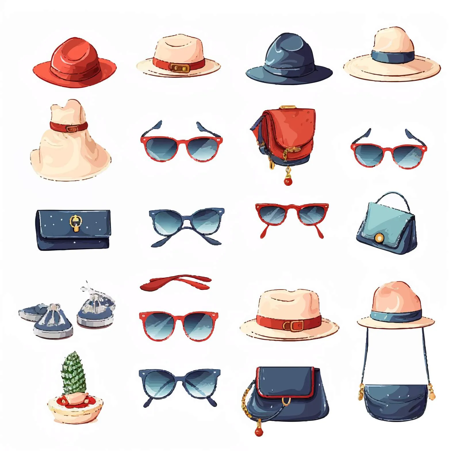 Stylish Women's Waist Bag and Handbags Set — free download from Dotvec