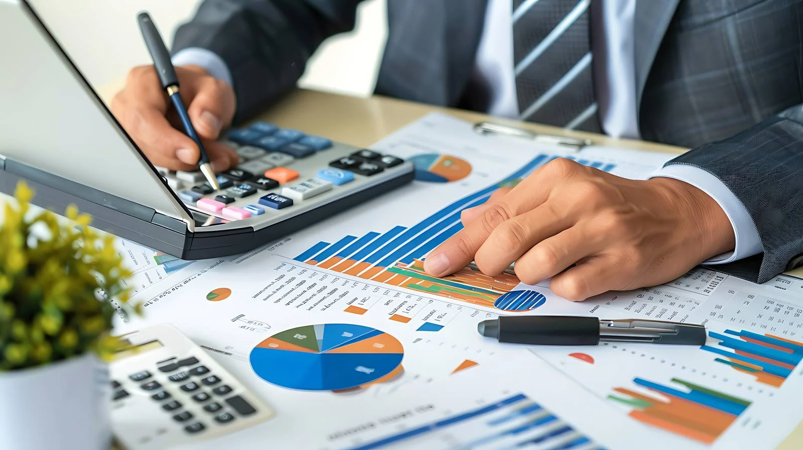 Accountant Analyzing Financial Reports – free reports image from Dotvec