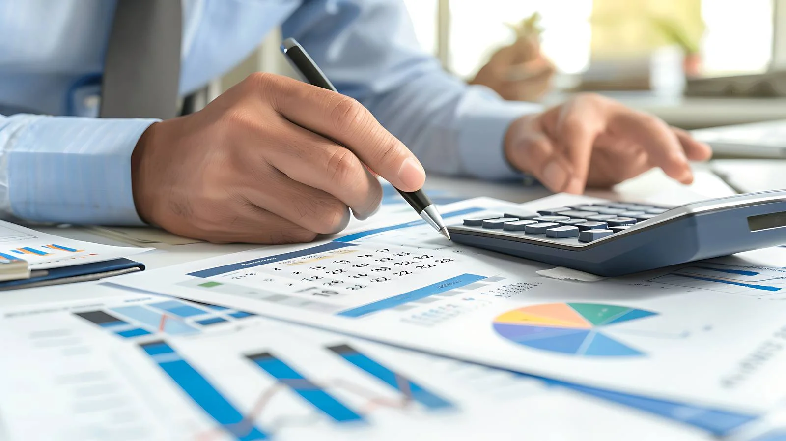 Accountant Reviewing Company Financial Report — free download from Dotvec