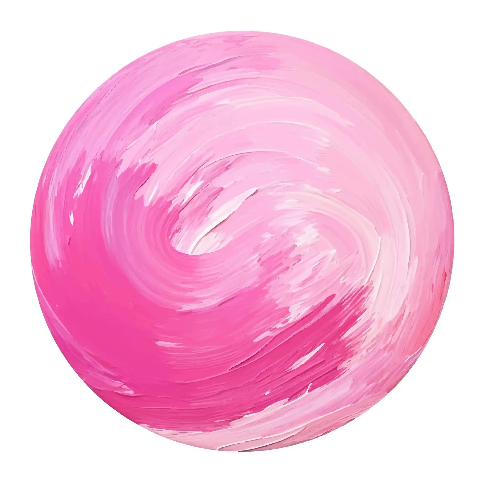 Pink Circular Acrylic Paint Strokes Vector Art — free download from Dotvec
