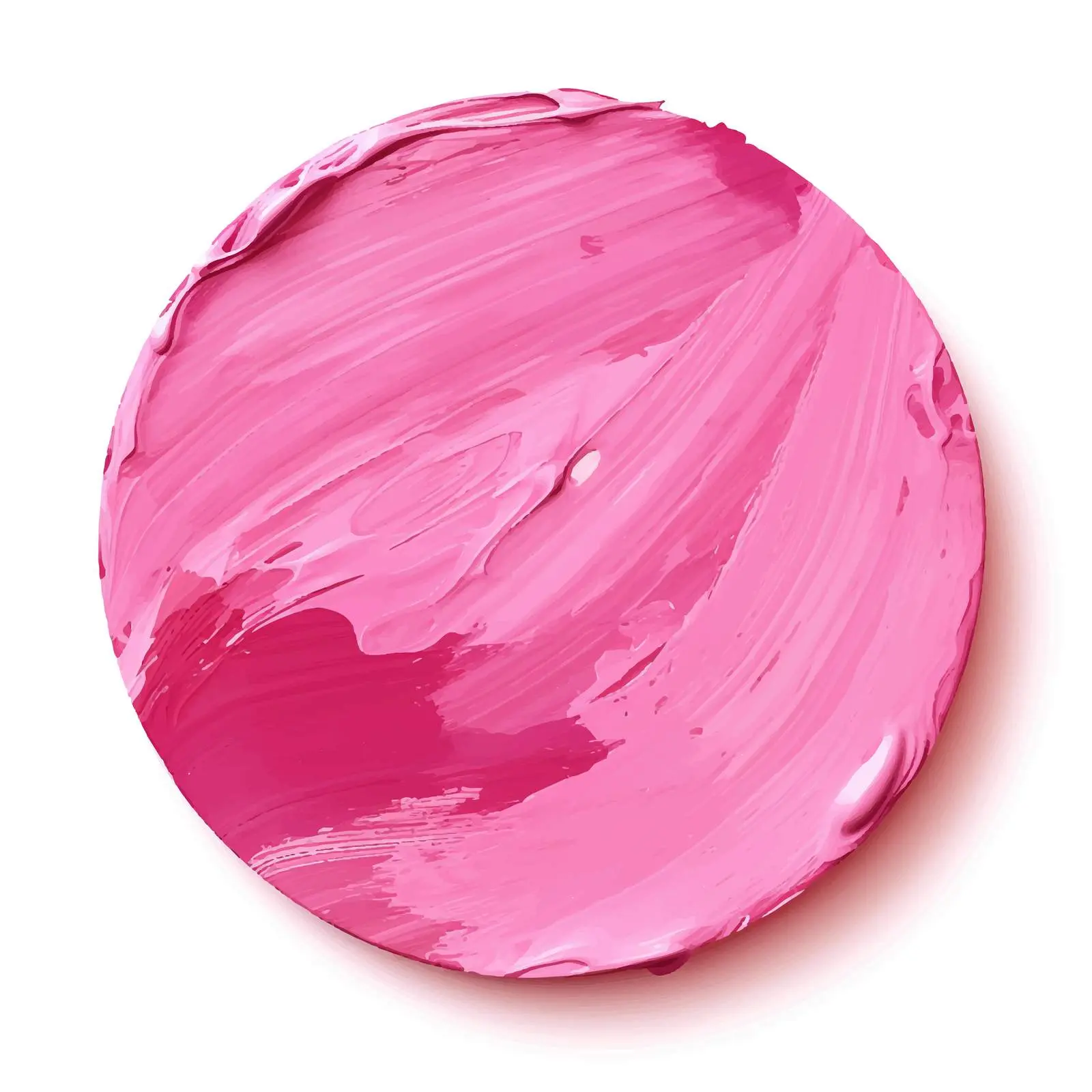 Pink Circular Acrylic Paint Strokes on Canvas — free download from Dotvec