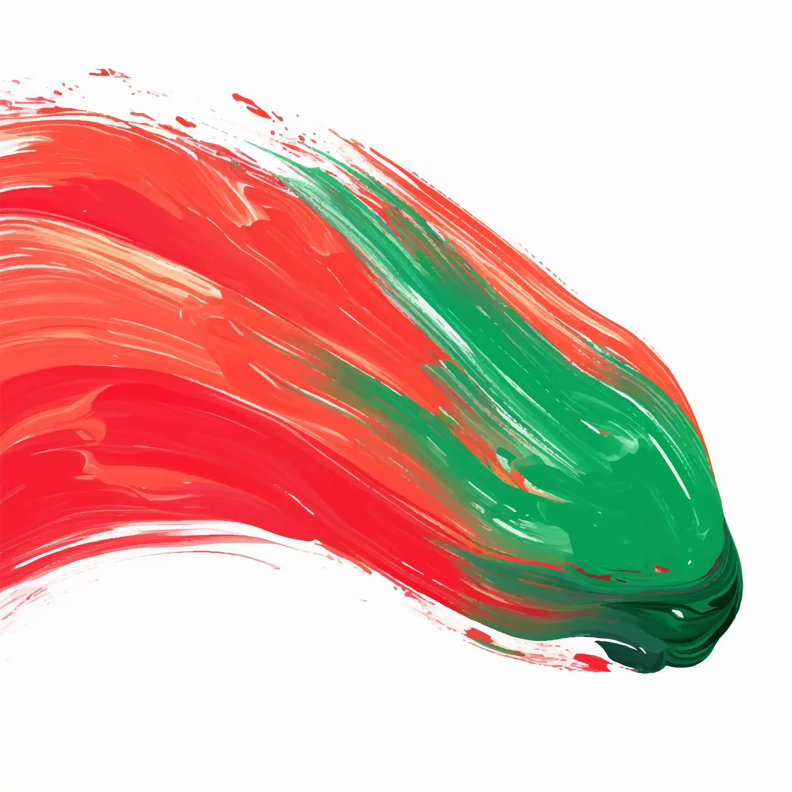 Abstract Red and Green Christmas Brush Strokes — free download from Dotvec