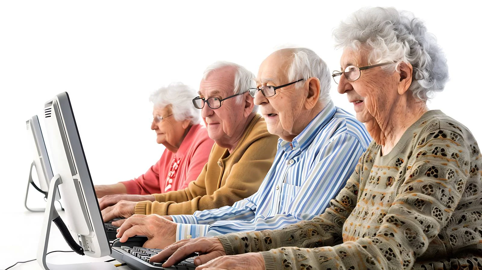 Senior Computer Course Participation — free download from Dotvec